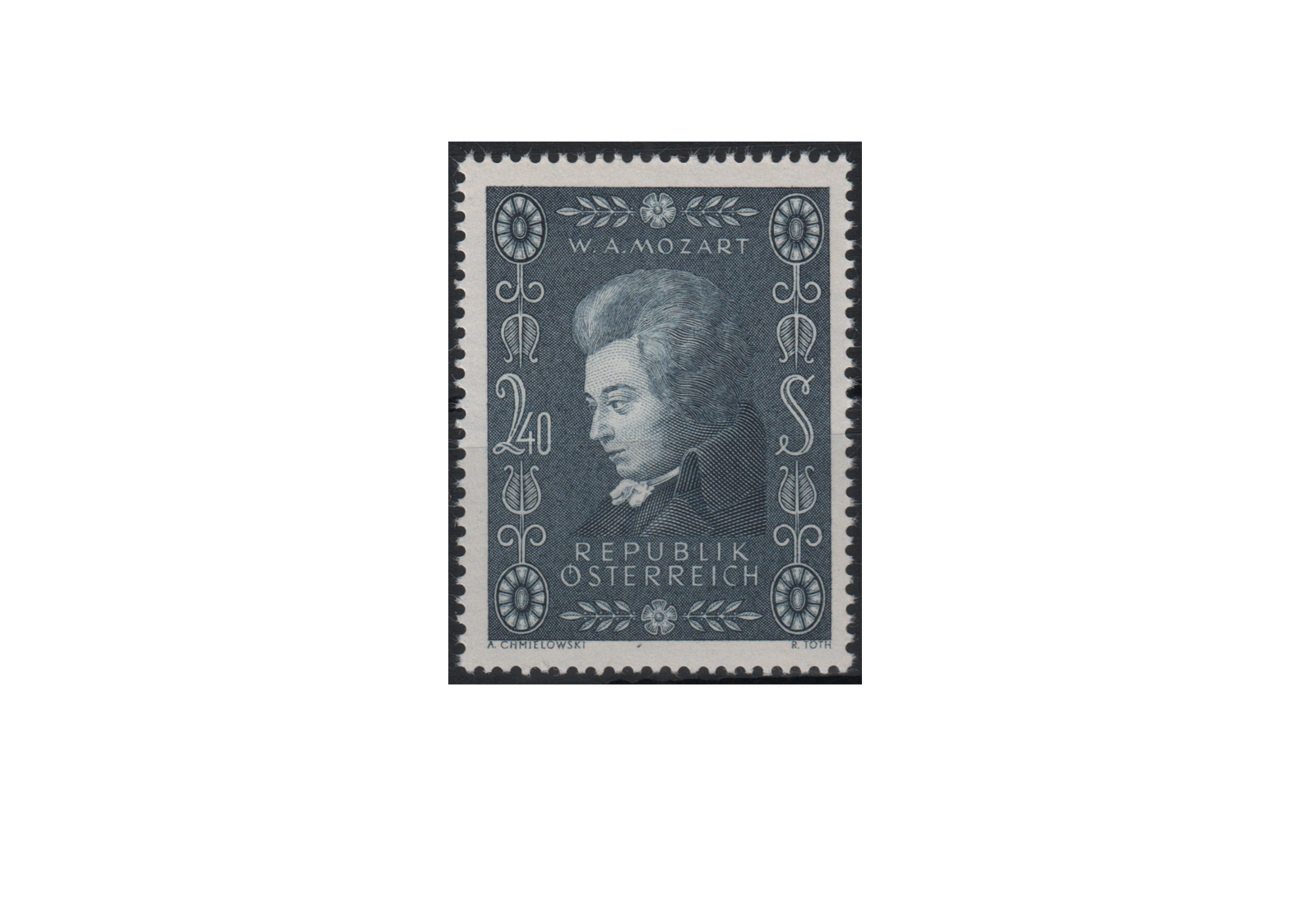 Österreich Einzelausgabe 1956 200. Geburtstag von Wolgang Amadeus Mozart Michel Nr. 1024 postfrisch