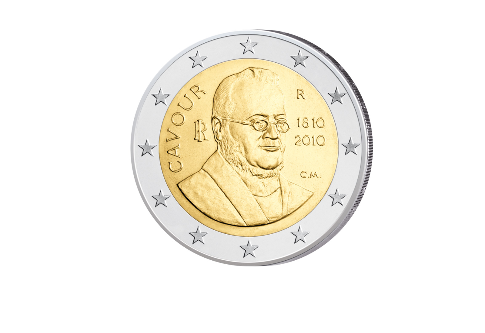 2 Euro 2010 Italien 200. Geburtstag Graf von Cavour