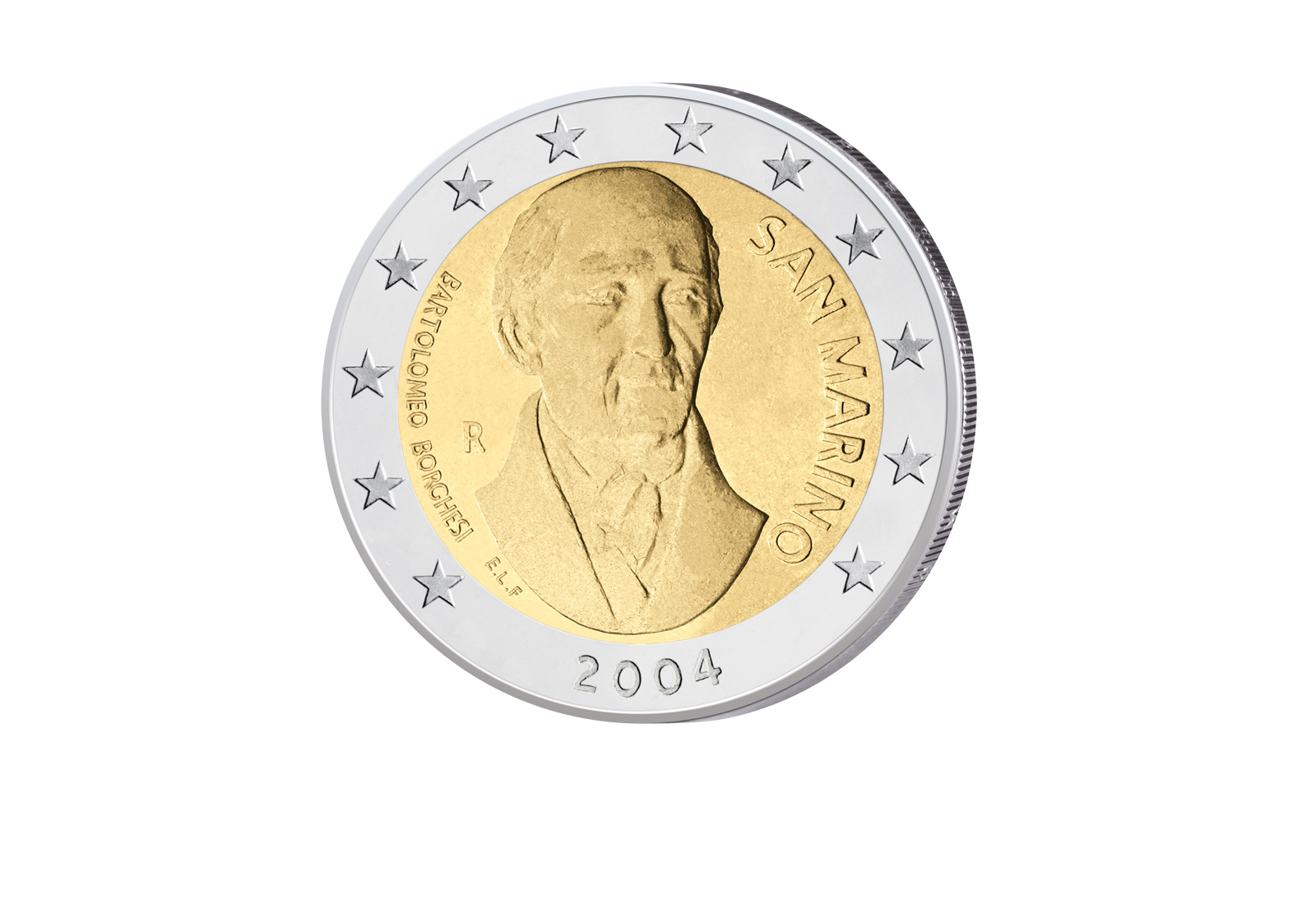 2 Euro 2004 San Marino Borghesi st im Blister