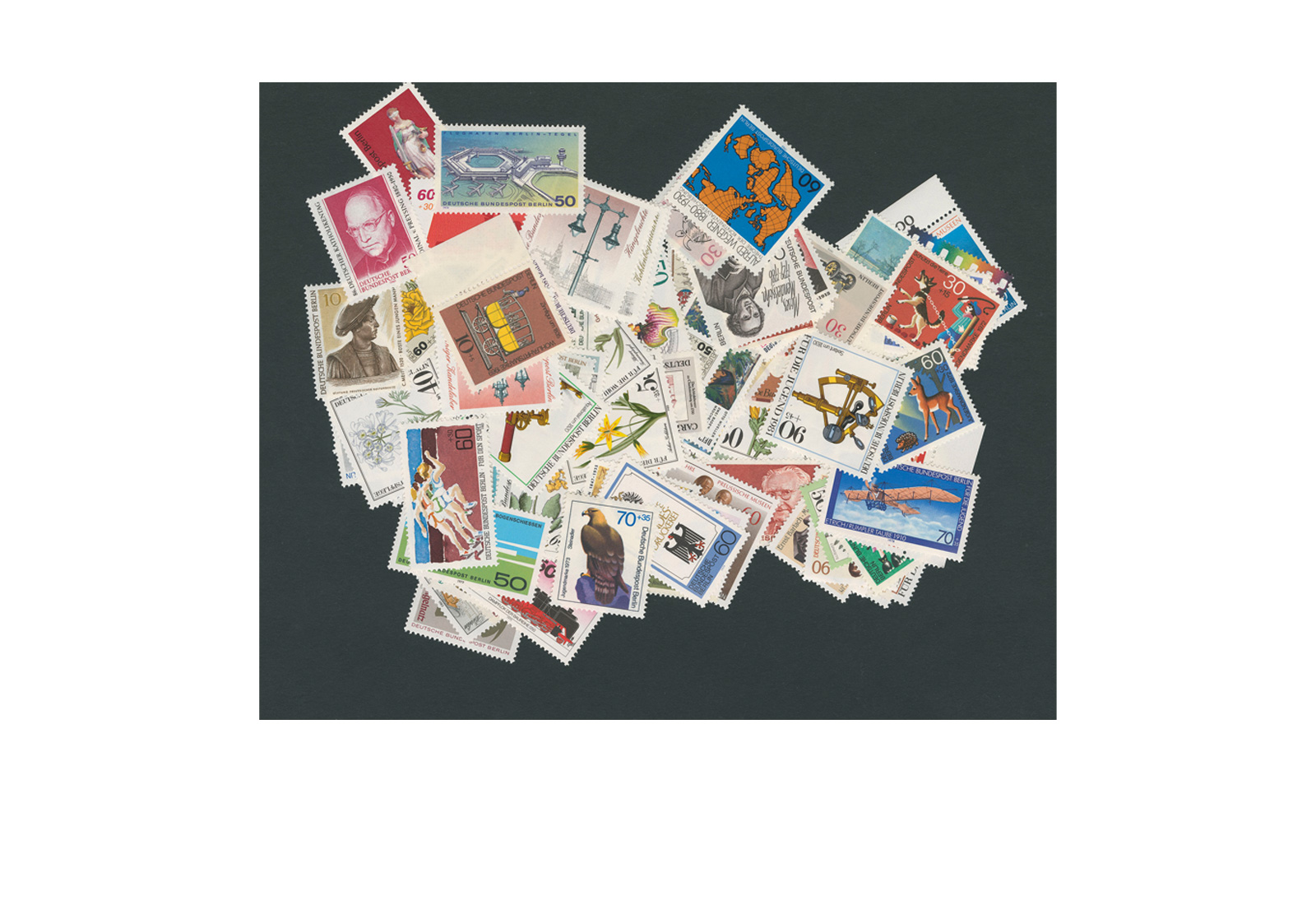 50 Briefmarken Berlin