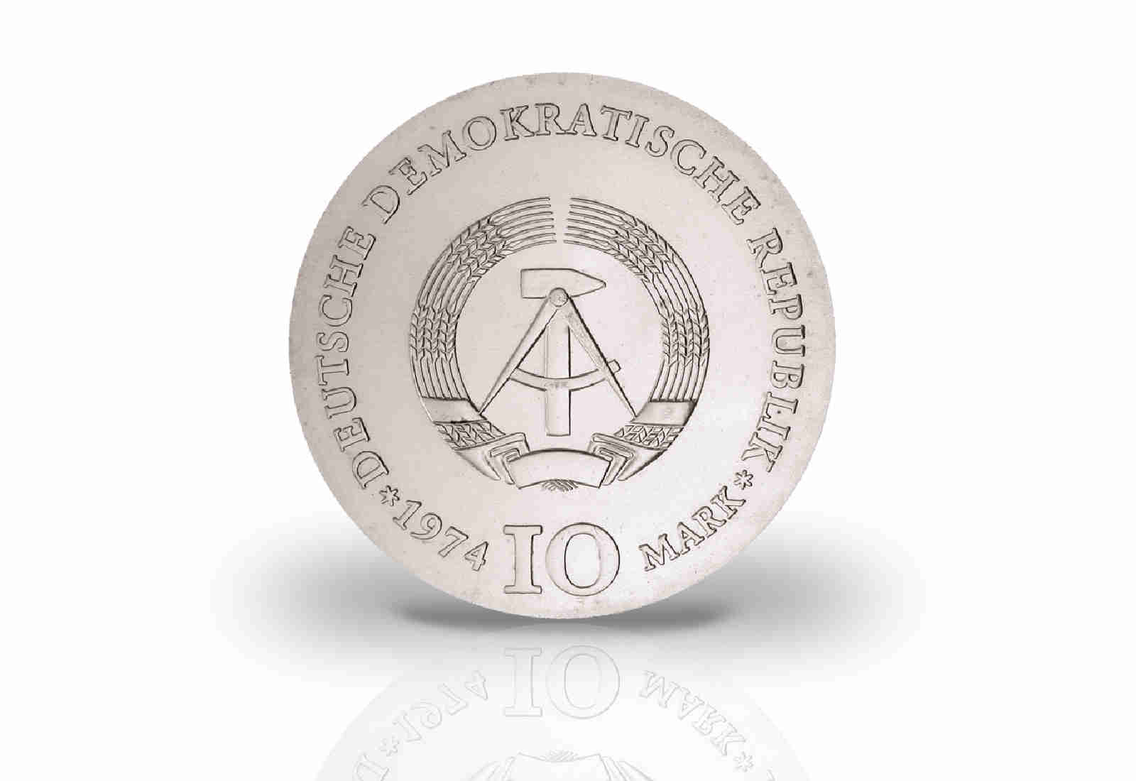10 Mark Gedenkmünze 1974 DDR Caspar David Friedrich Jaeger-Nr. 1553