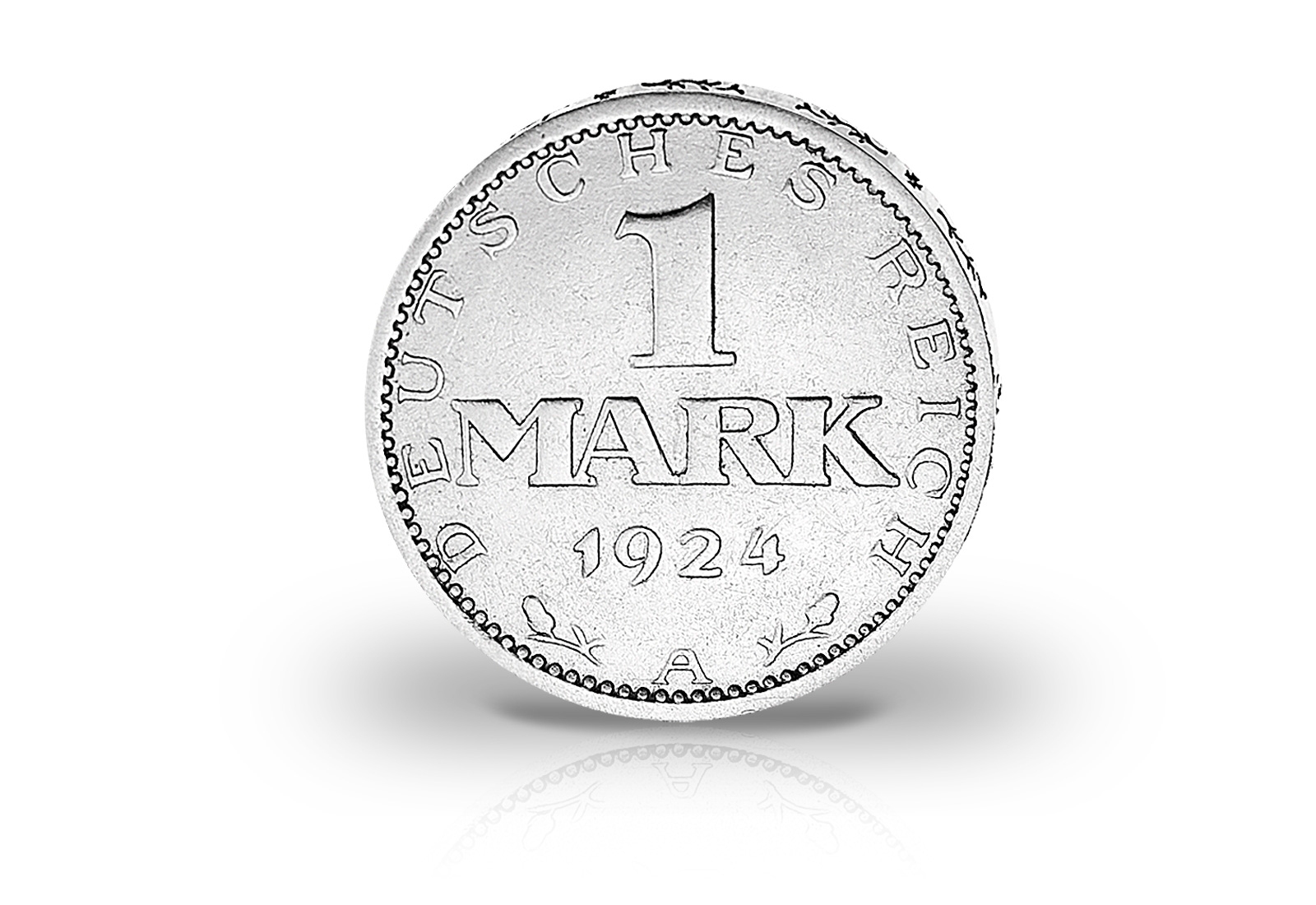 1 Rentenmark Silbermünze 1925 Weimarer Republik Jaeger-Nr. 311