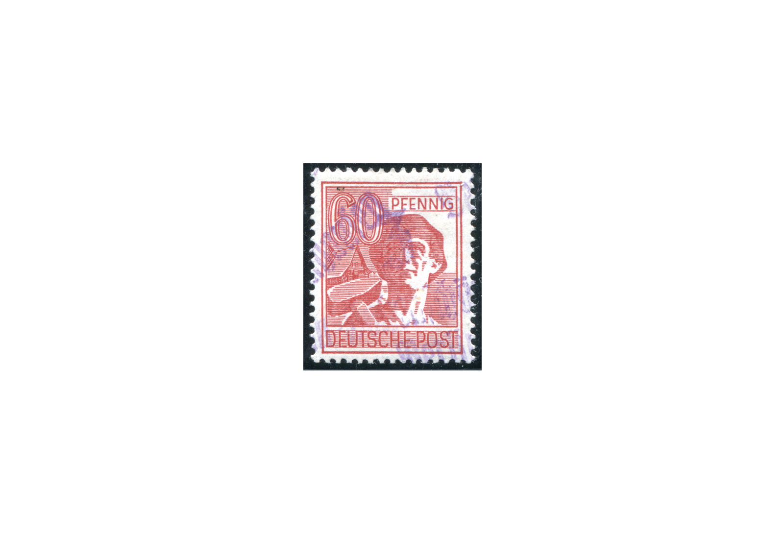SBZ Bezirkshandstempel 1948 Bezirk 16 Erfurt Mi.Nr. 179 ** geprüft