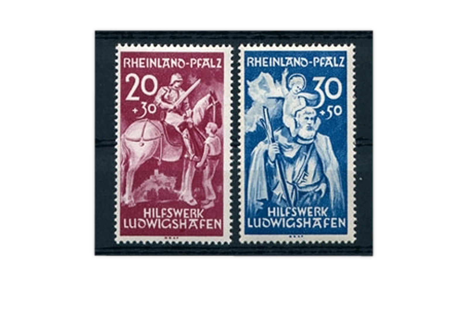 Französische Zone Rheinland Pfalz Mi.Nr. 30/31 gestempelt