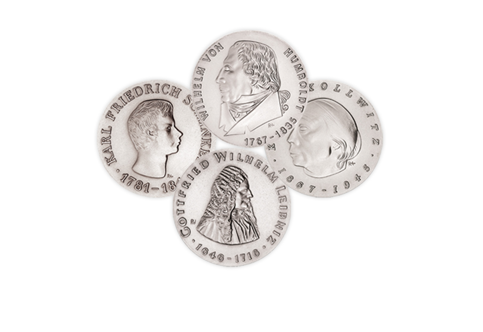 Die Ersten Vier Gedenkmünzen 1966-1967 DDR