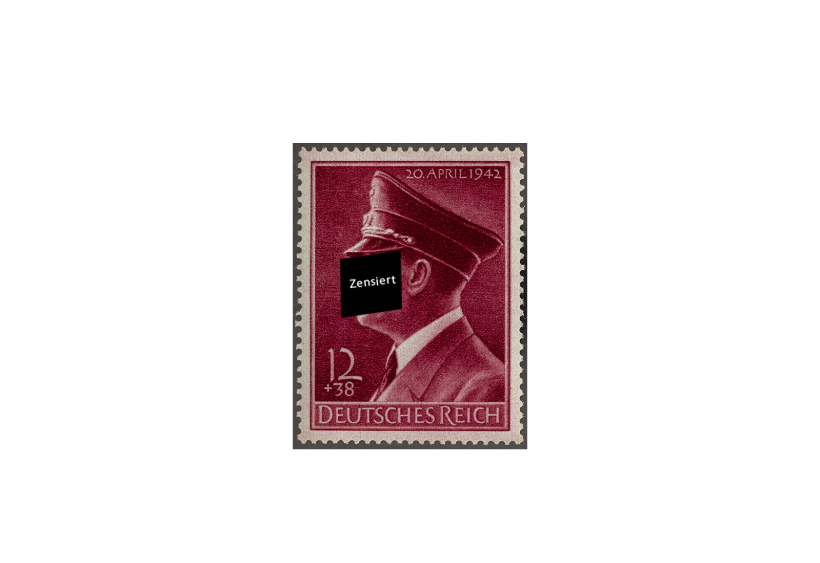 Briefmarke Deutsches Reich 1942 Michel-Nr. 813 x postfrisch senkrechte Riffelung