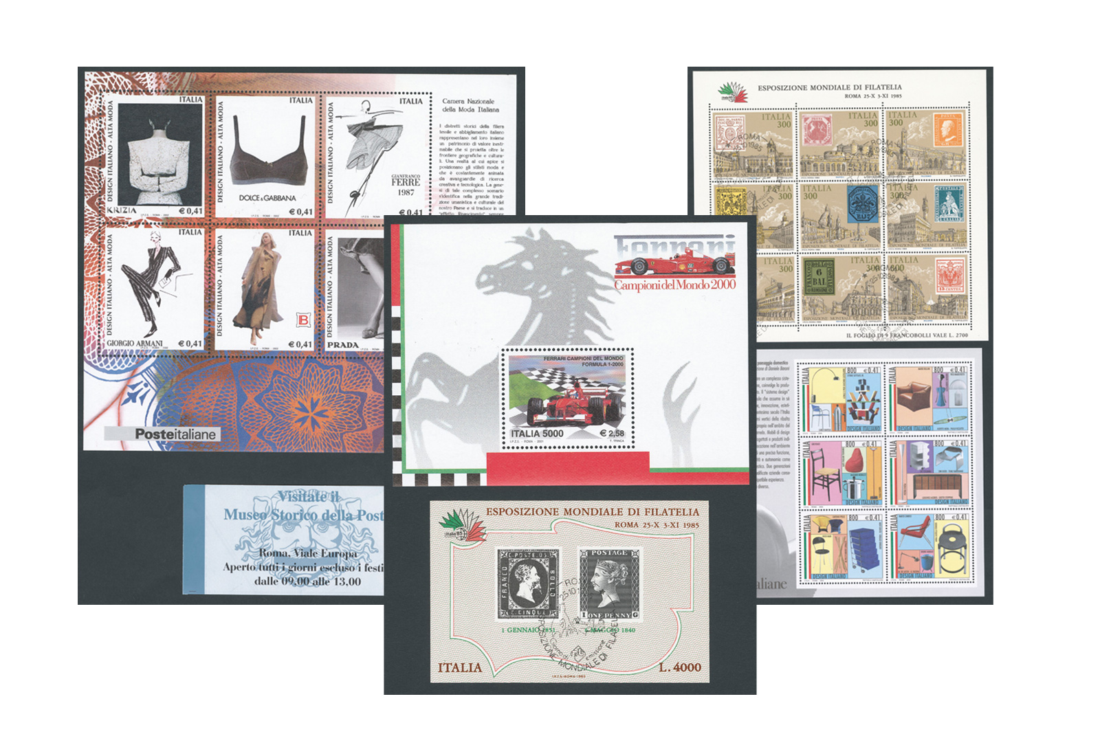 Briefmarken Kollektion Blocks und Kleinbogen Italien **/gest.