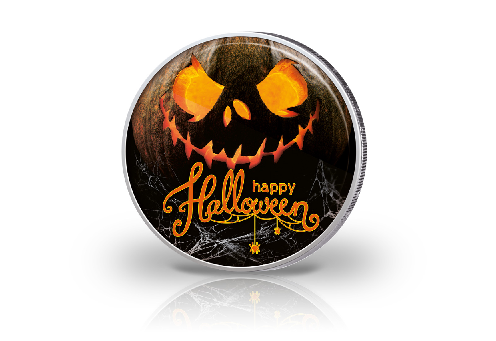 2 Euro mit Farbmotiv Happy Halloween