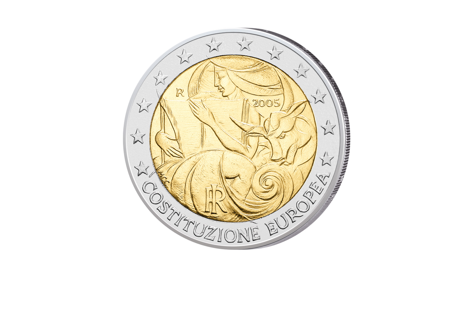 2 Euro 2005 Italien 1. Jahrestag der EU - Verfassung