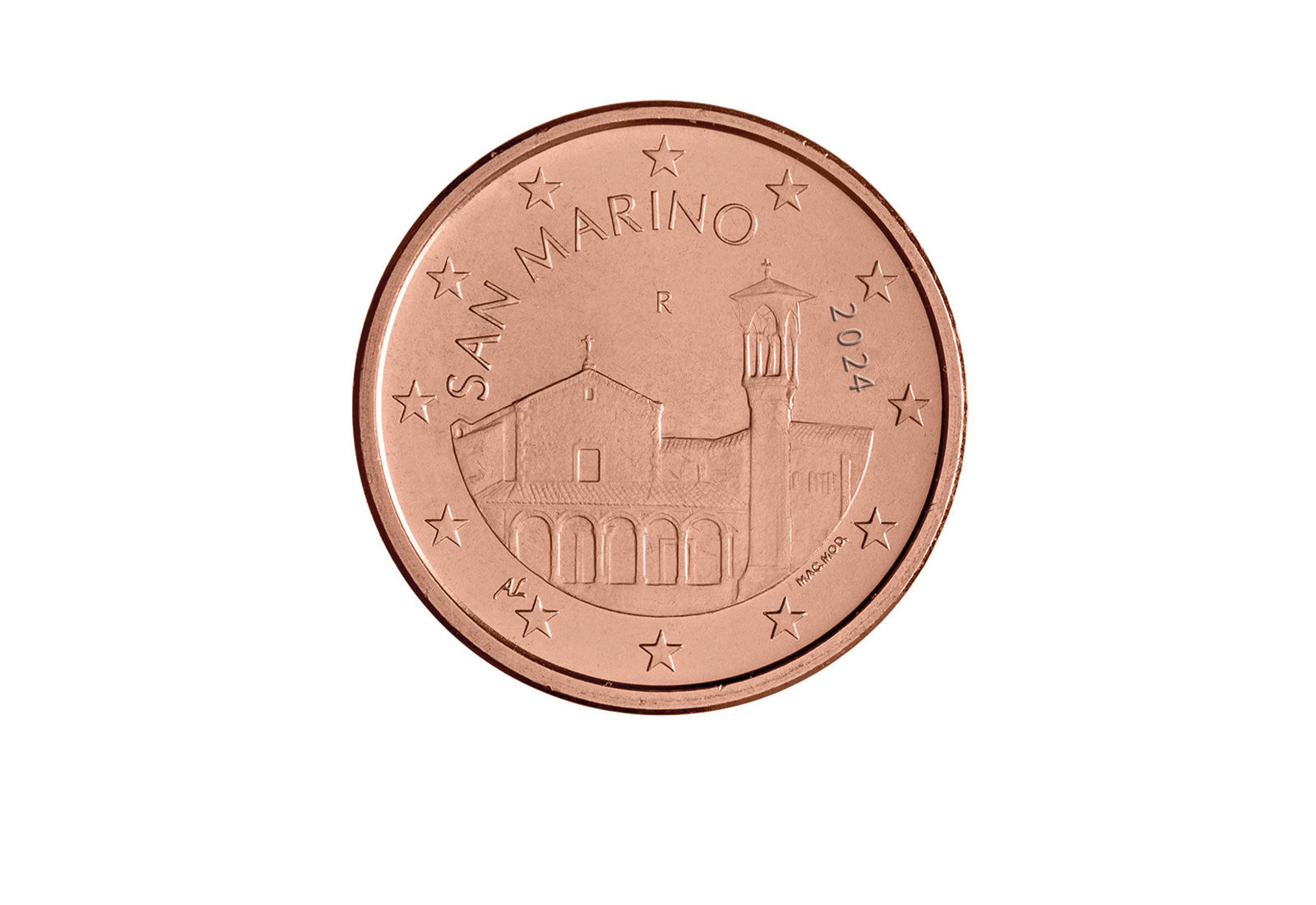 5 Cent 2024 San Marino Kursmünze PP