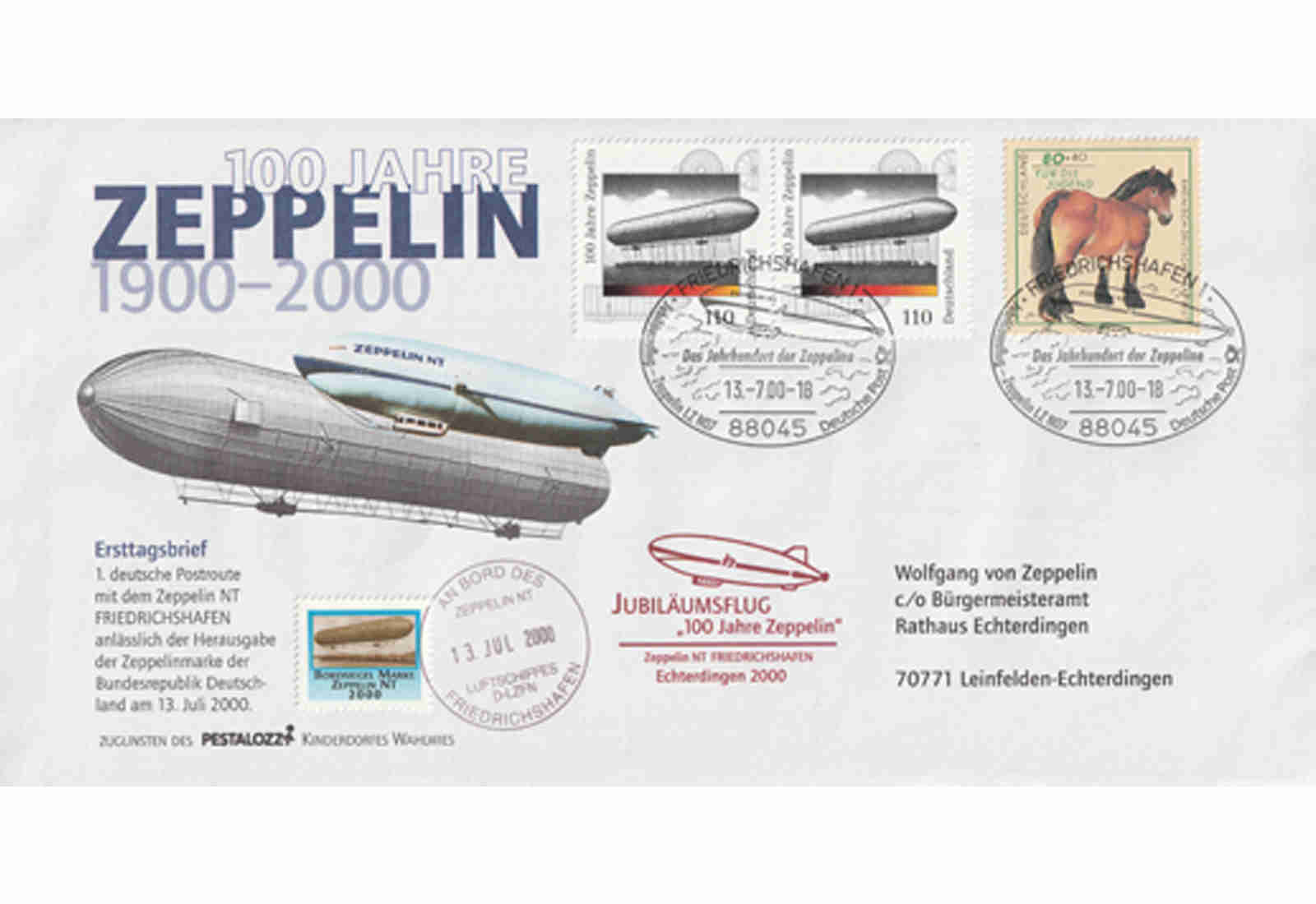 Zeppelin Beleg 2000