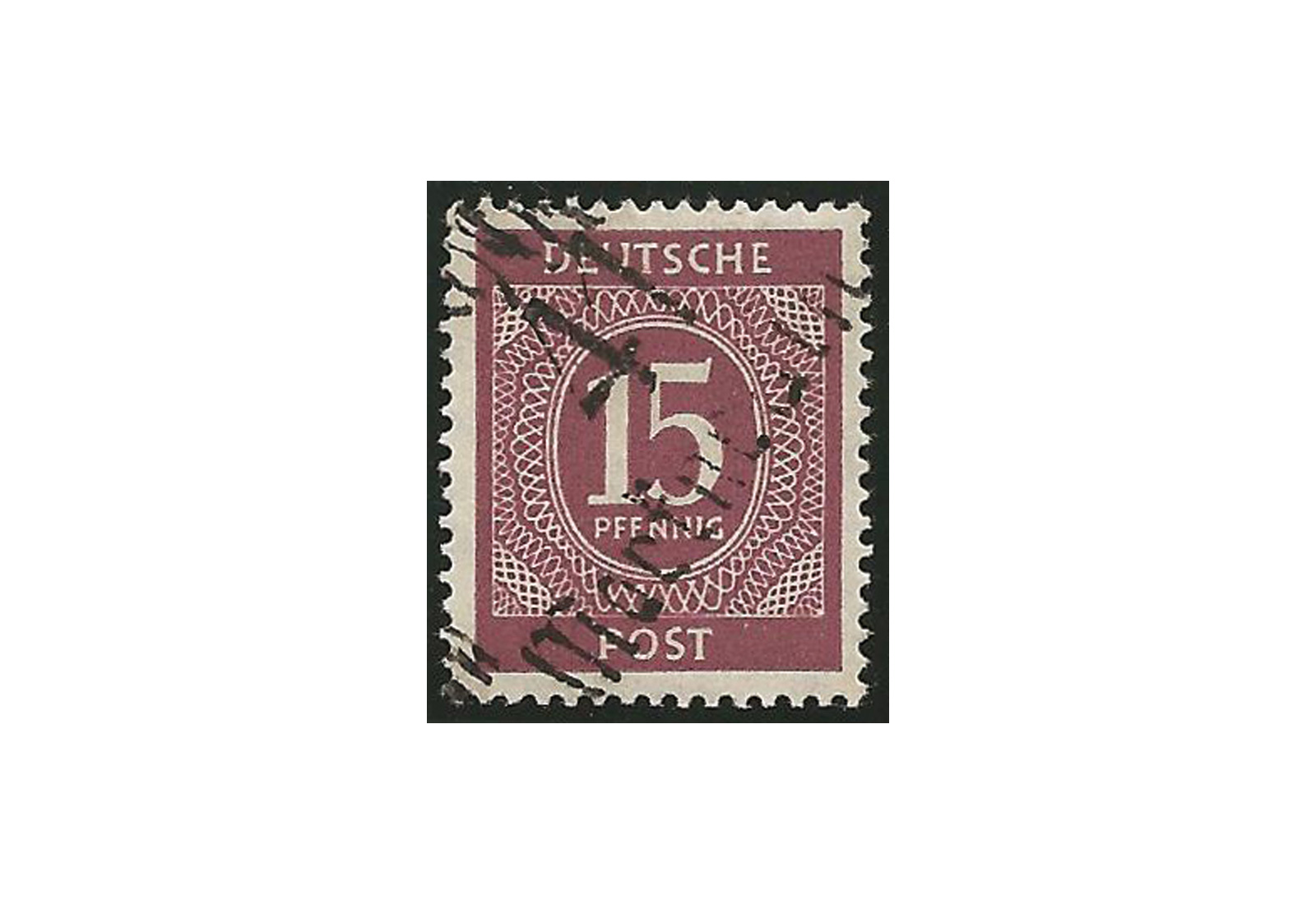 SBZ Bezirkshandstempel - Ziffernausgaben Michel Nr. I h postfrisch geprüft