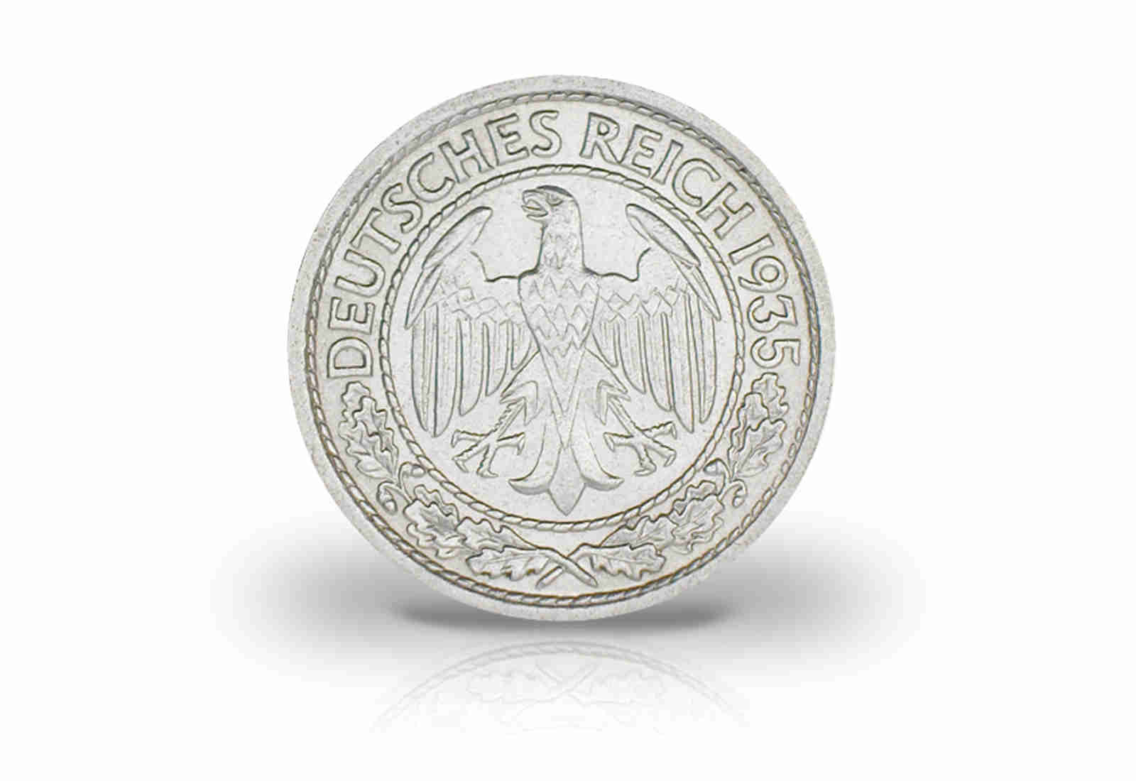 50 Pfennig 1927-1938 Weimarer Republik Jaeger-Nr. 324