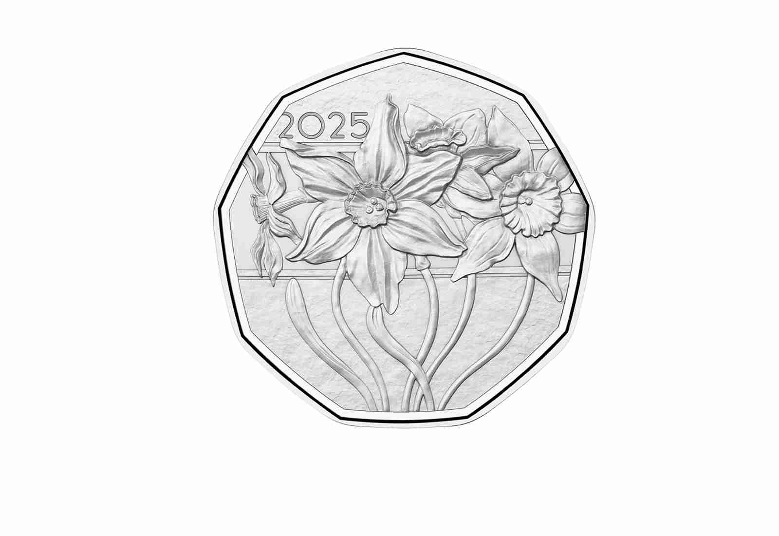 5 Euro 2025 Österreich 1/4 oz Silbermünze Narzissen - Ostermünze