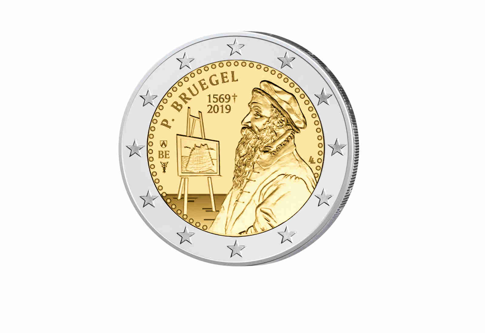 2 Euro 2019 Belgien 450. Todestag von Pieter Bruegel st in Coincard