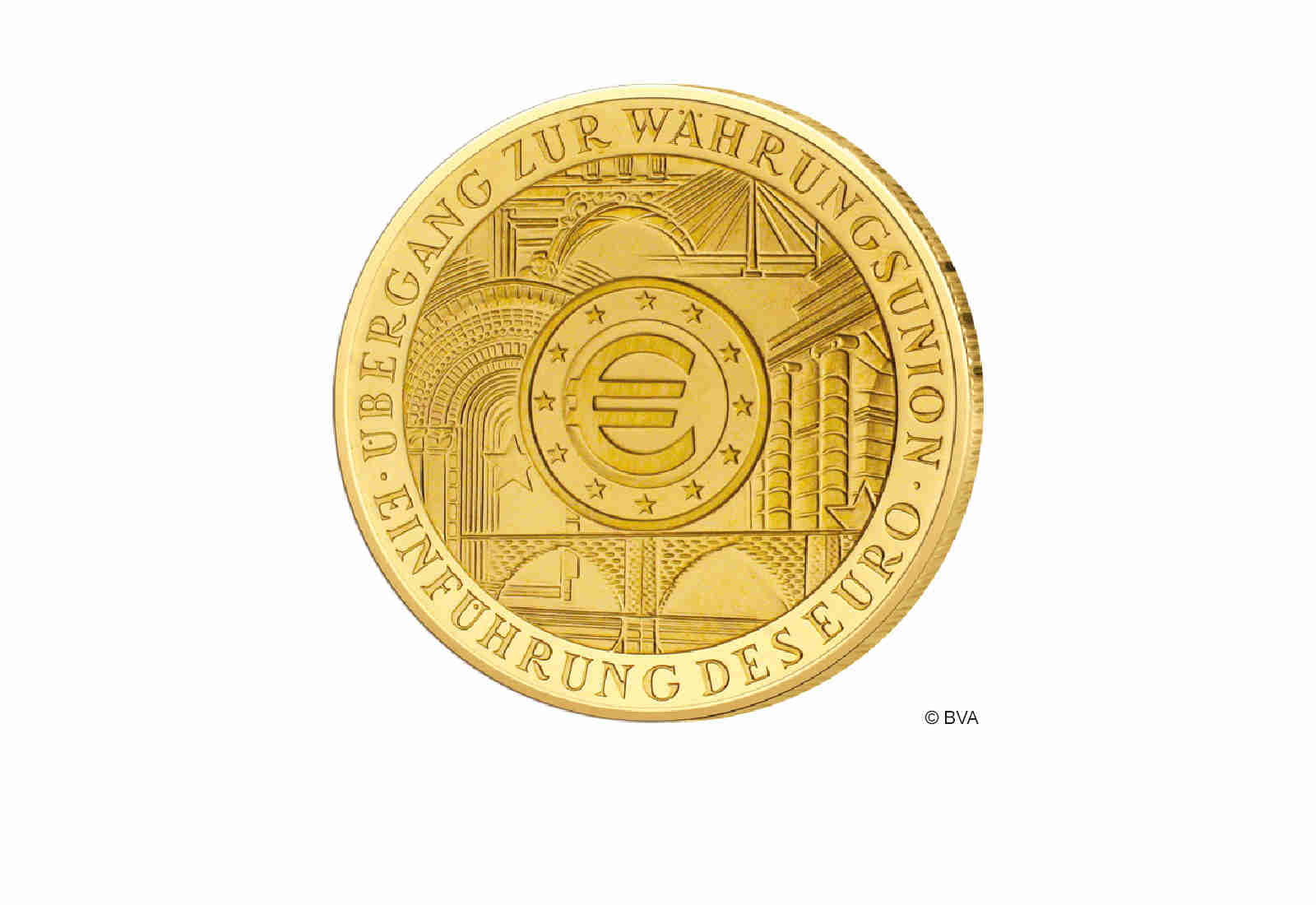 200 Euro Goldmünze 2002 Deutschland Einführung des Euro Prägestätte F