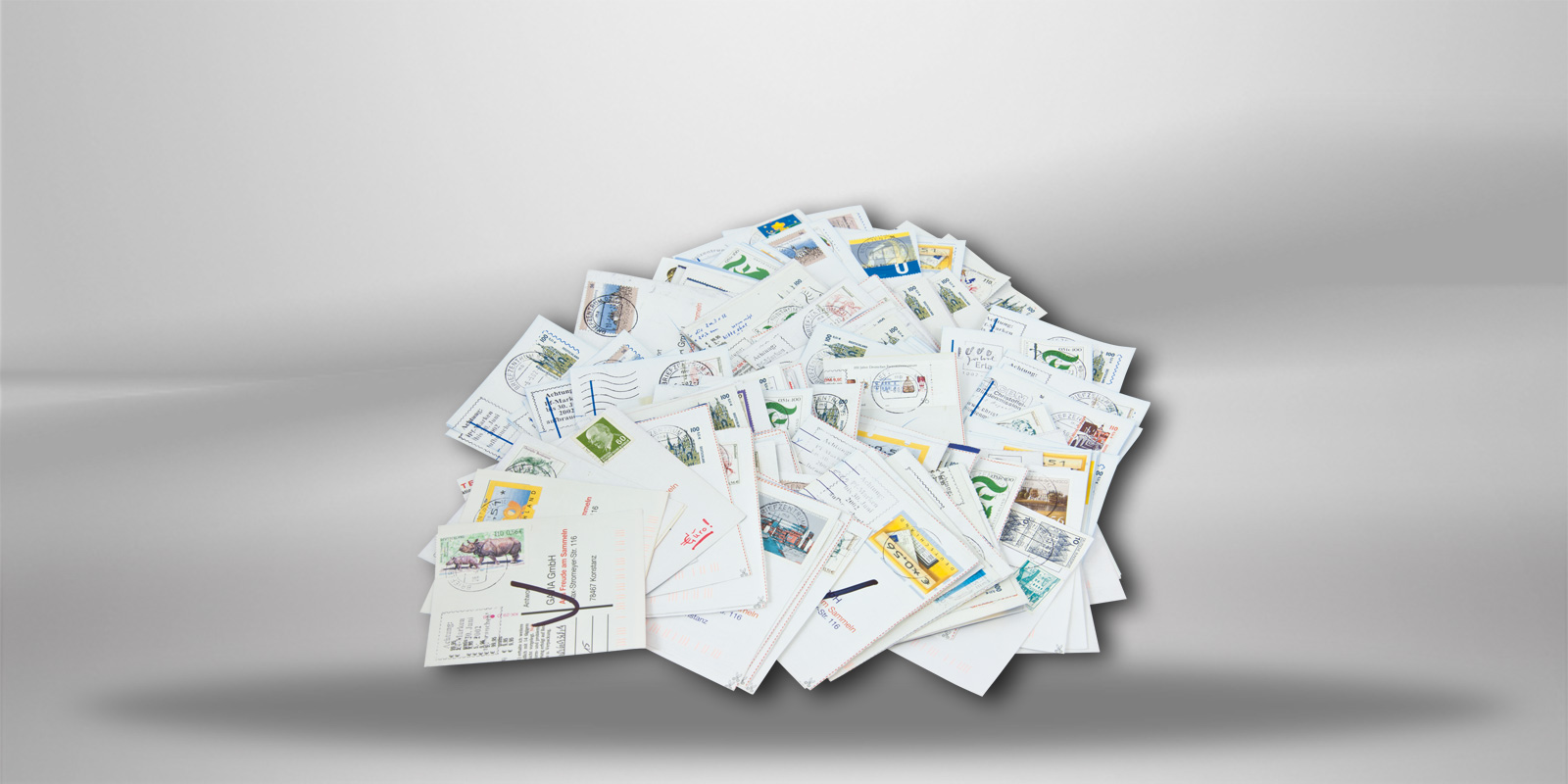 BRD Super Lot 2005 bis 2014 Postkartenabschnitte 250 g