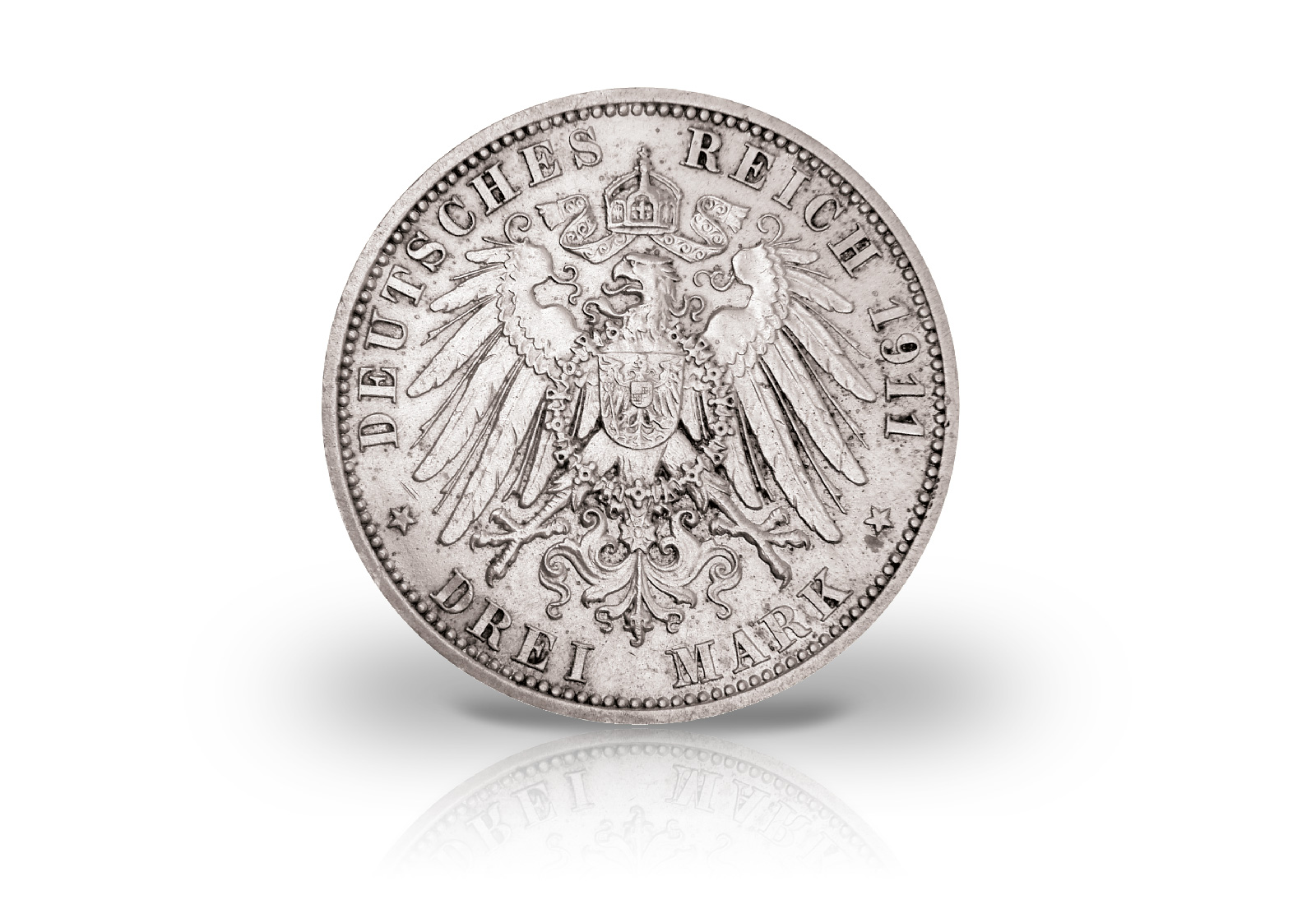 3 Mark 1911 Deutsches Kaiserreich Schaumburg-Lippe Tod Georg Jaeger-Nr. 166