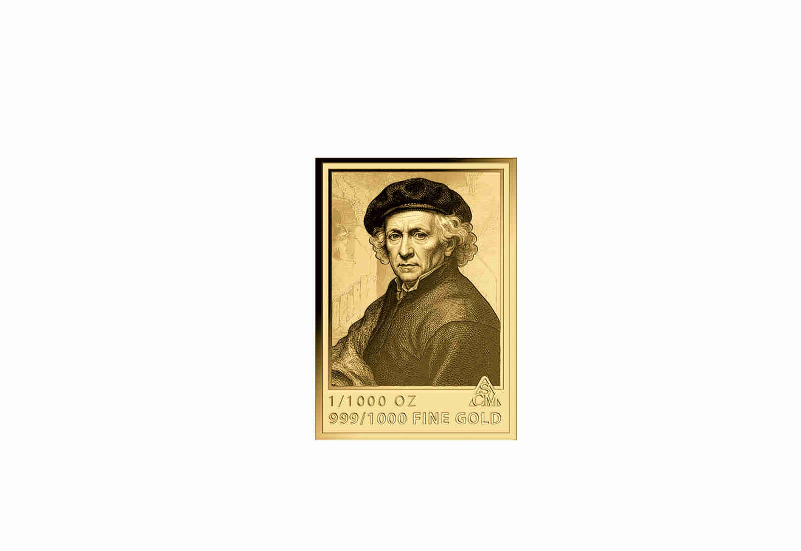 Goldcard Motiv Christus im Sturm auf dem See Genezareth - Rembrandt van Rijn 999/1000 Gold
 