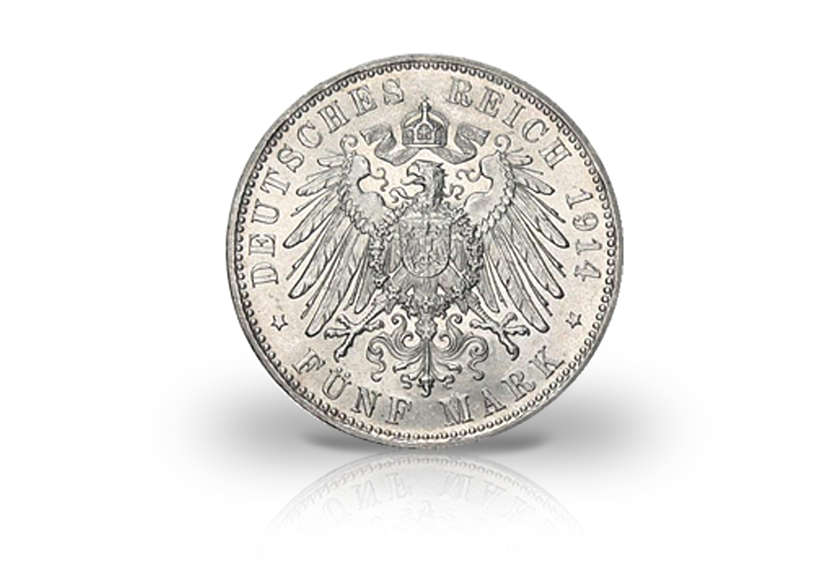 5 Mark 1914 Deutsches Kaiserreich Bayern König Ludwig III. Jaeger-Nr. 53