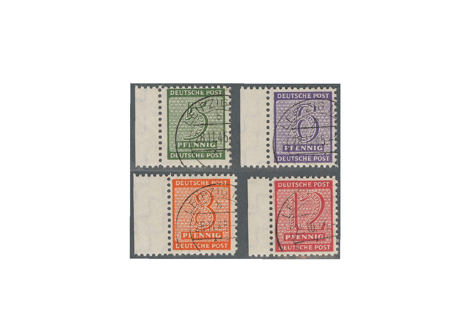 SBZ Mi.Nr. 120 X/123X gestempelt