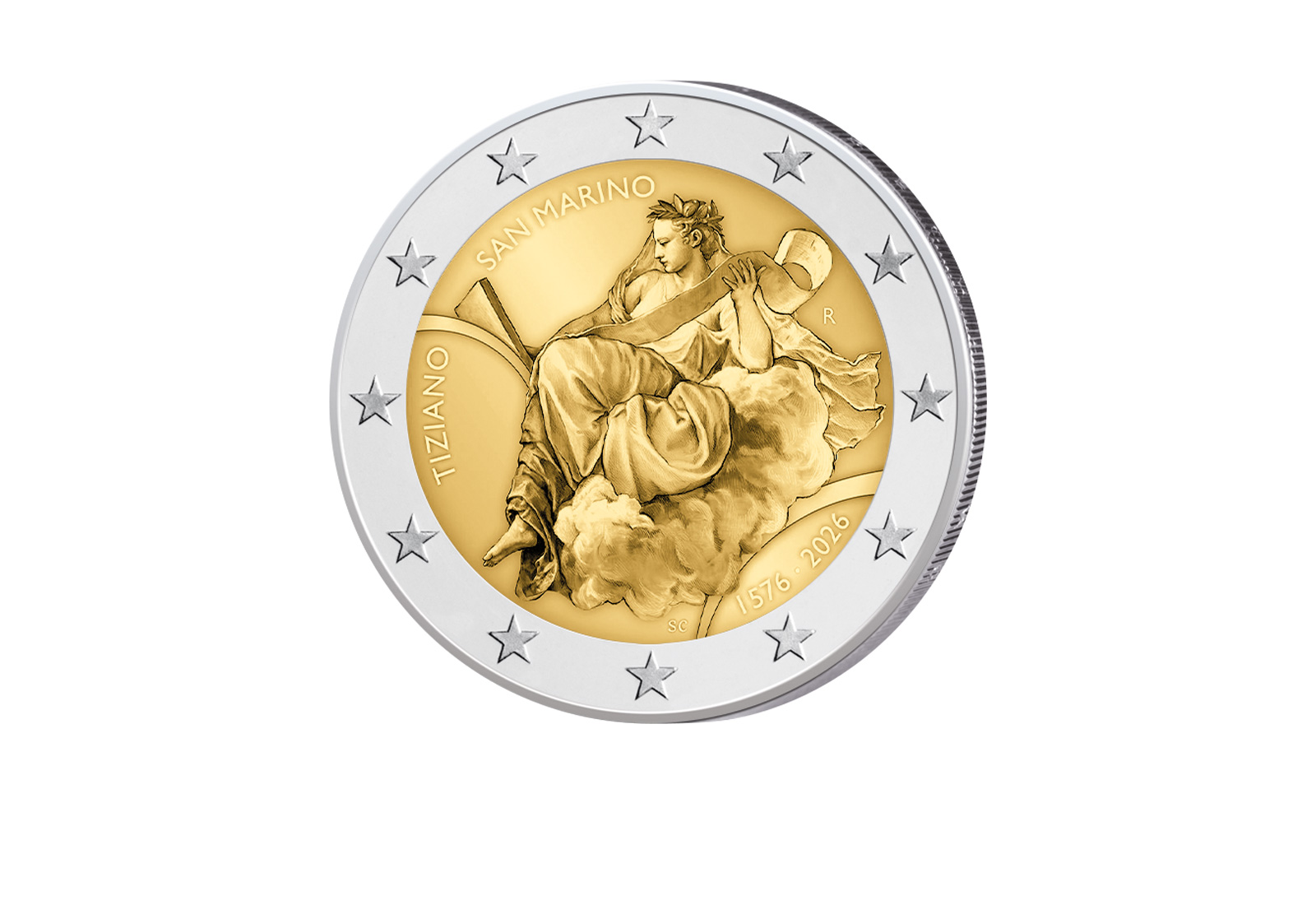 2 Euro 2026 San Marino 450. Todestag von Tizian st