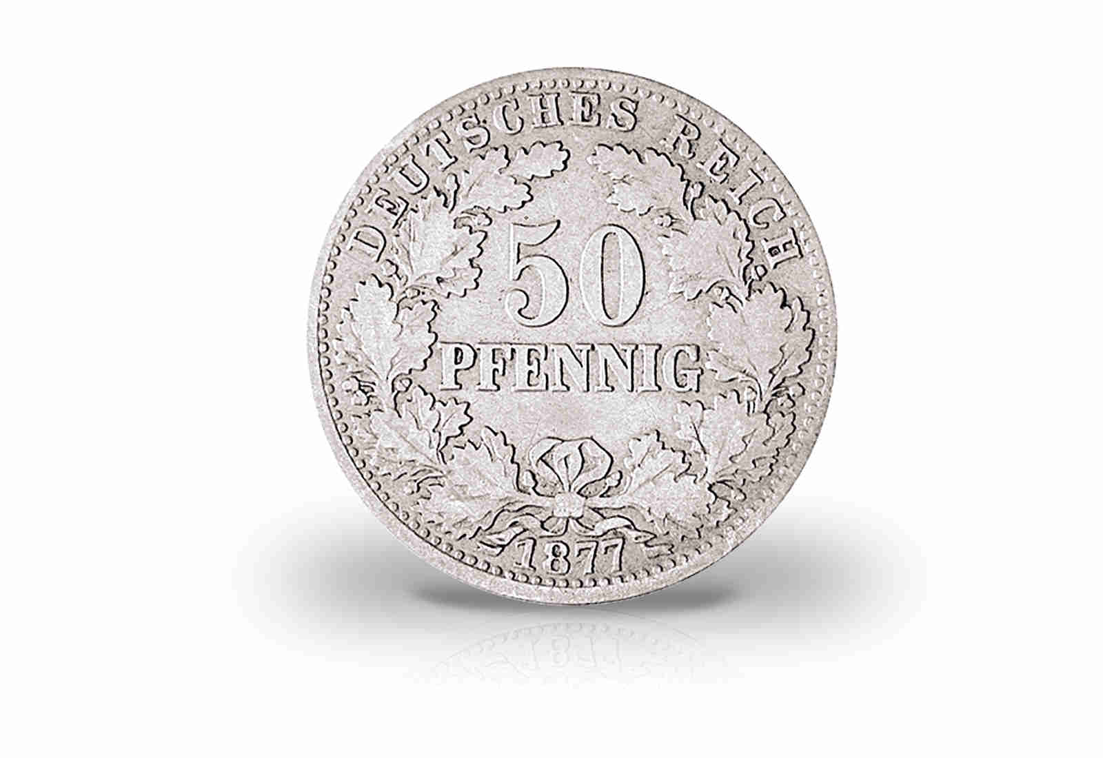 50 Pfennig 1877 Deutsches Kaiserreich Jaeger-Nr. 8