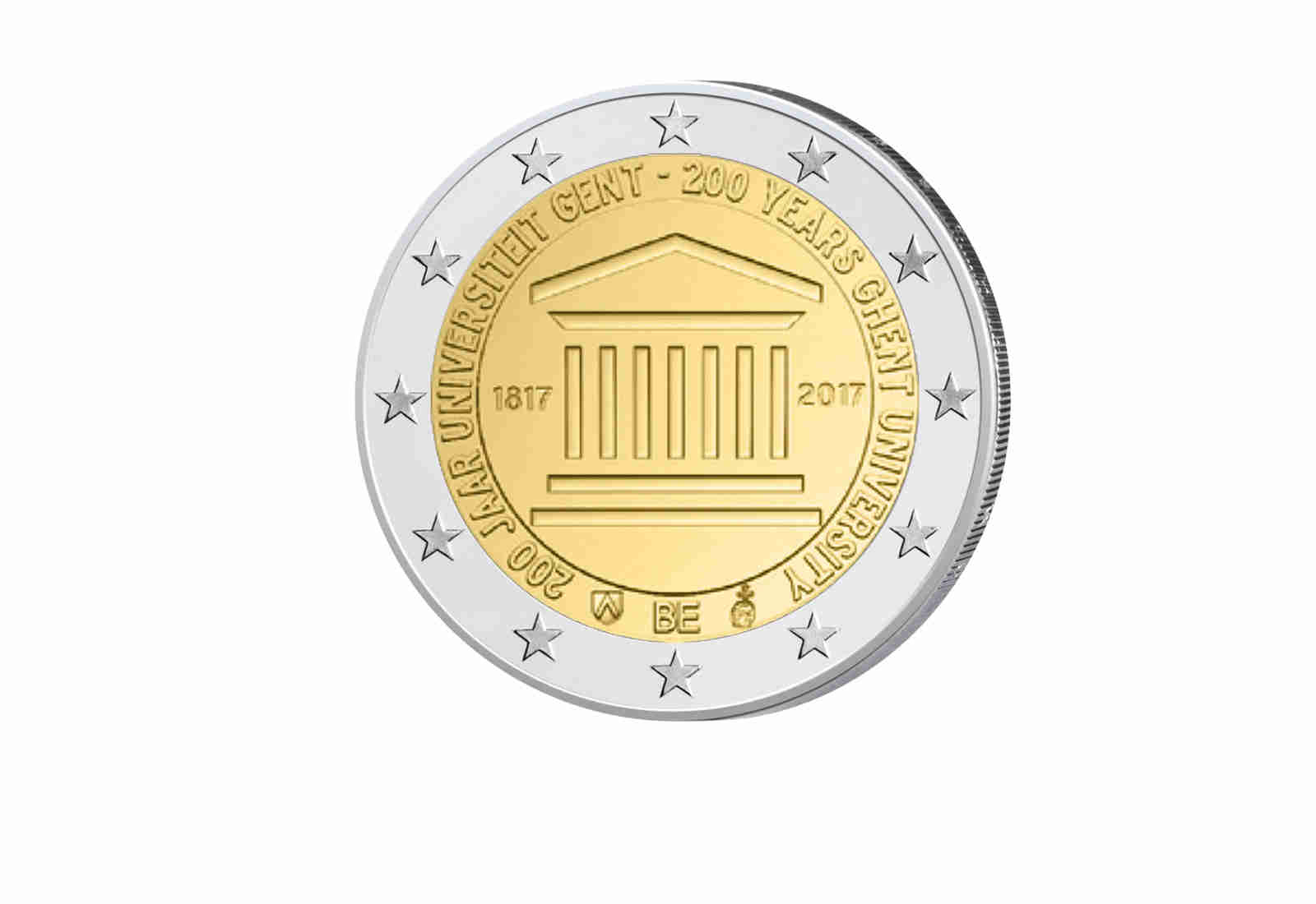 2 Euro 2017 Belgien 200 Jahre Universität Gent st in Coincard