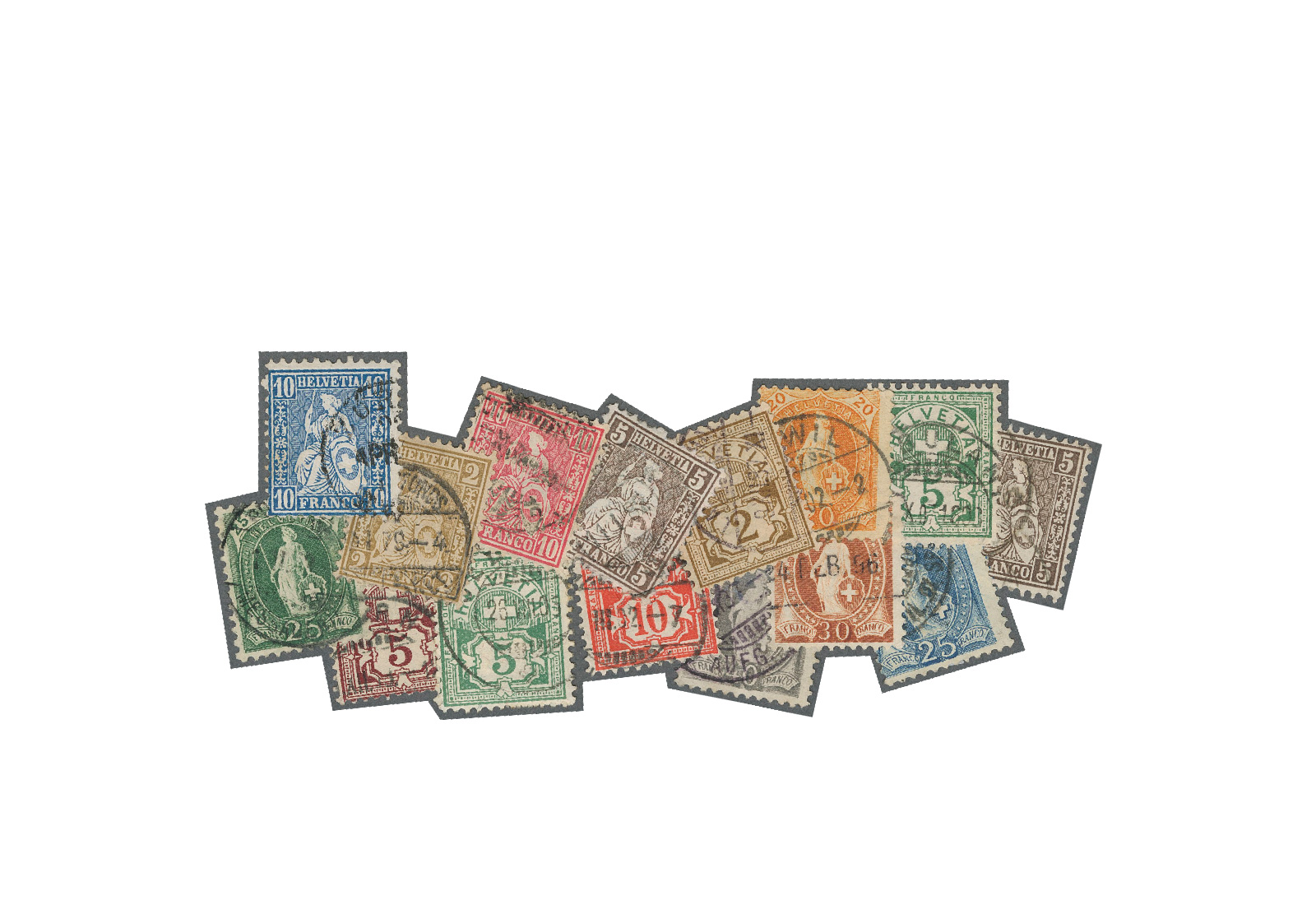 Briefmarken Alt-Schweiz gestempelt
