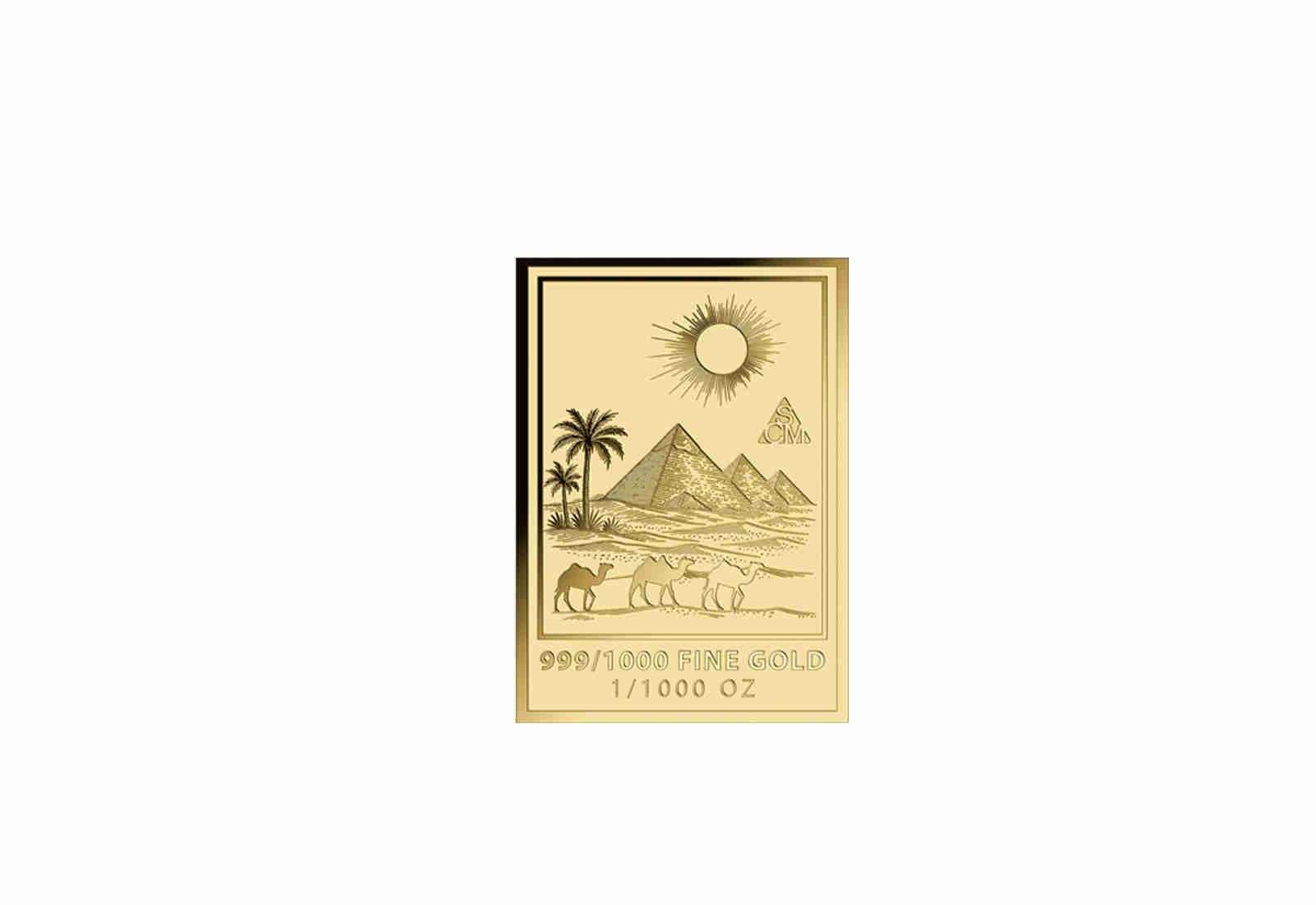 Goldcard Motiv Ramses II. 999/1000 Gold