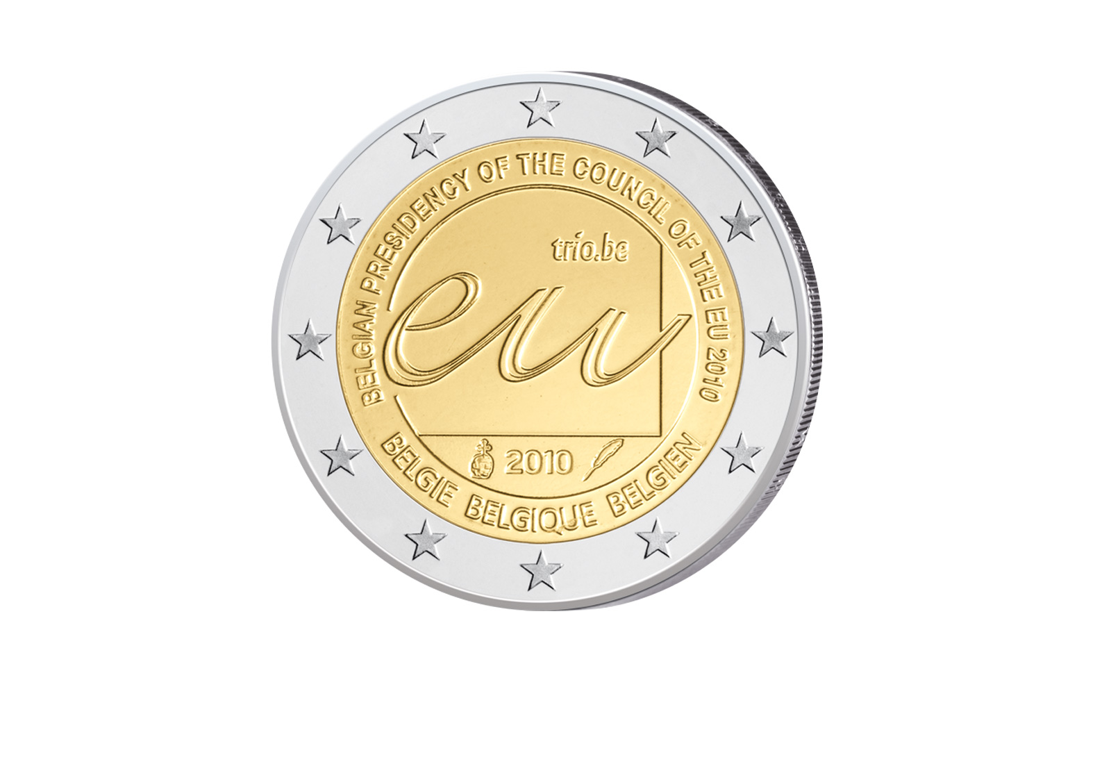 2 Euro 2010 Belgien EU Ratspräsidentschaft bfr.
