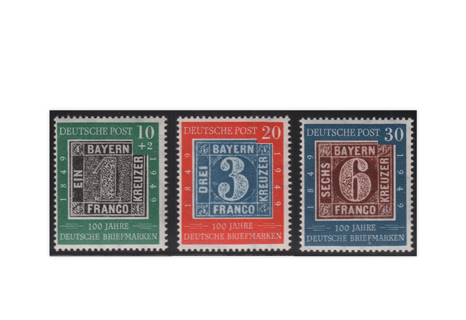 Briefmarken BRD Frühausgaben 1949 Michel-Nr. 113-115 postfrisch