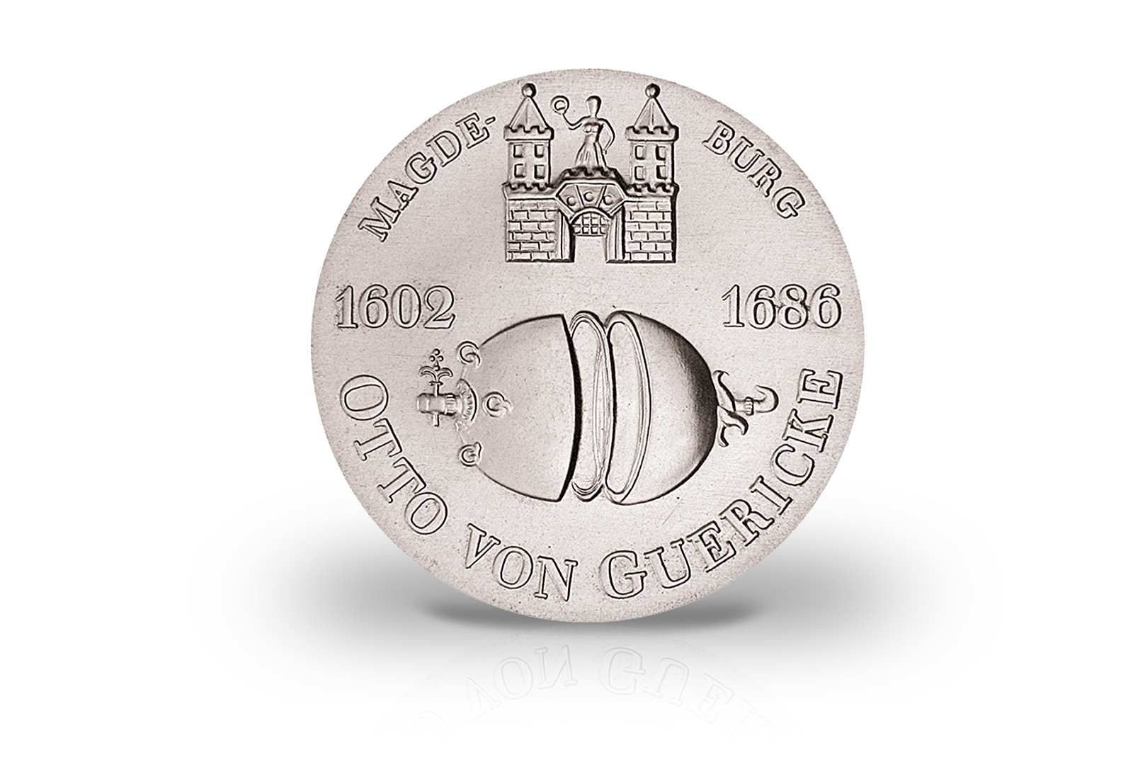 10 Mark Gedenkmünze 1977 DDR Otto von Guericke Jaeger-Nr. 1565