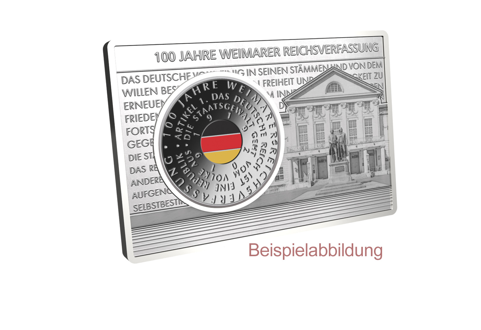 20 Euro 2019 Deutschland eingefasst in einem Barren unserer Wahl
