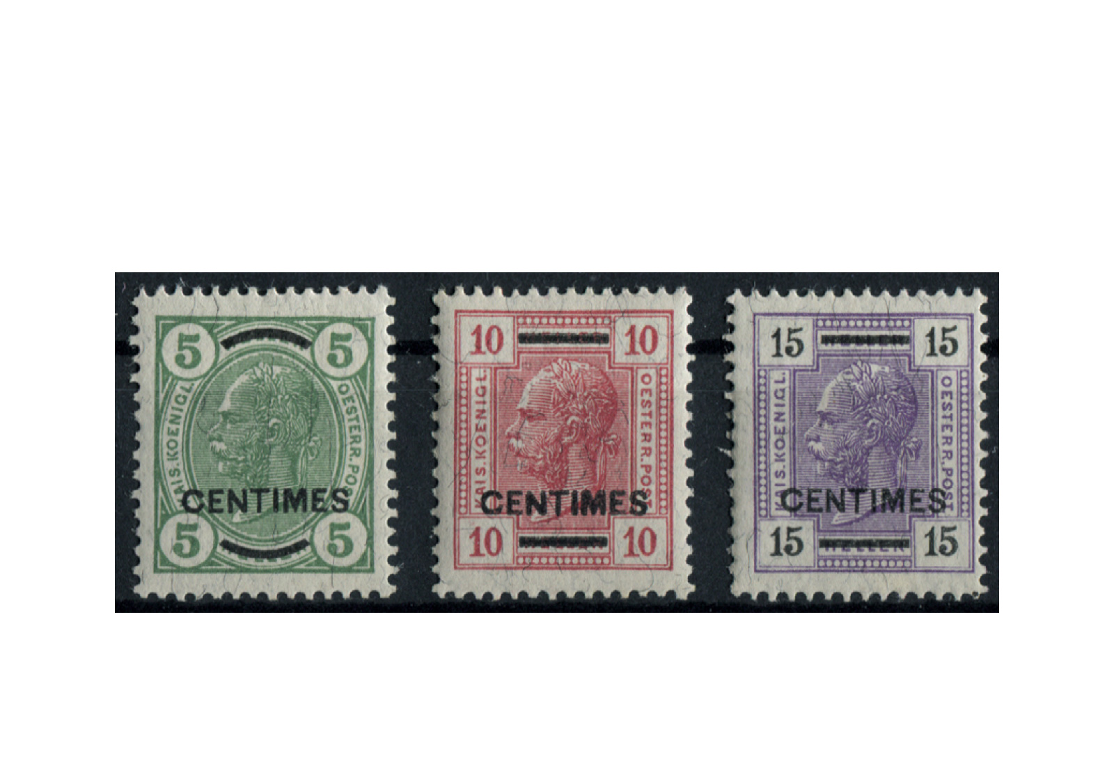 Kreta Freimarken 1907 Mi.Nr. 14/16 Falz