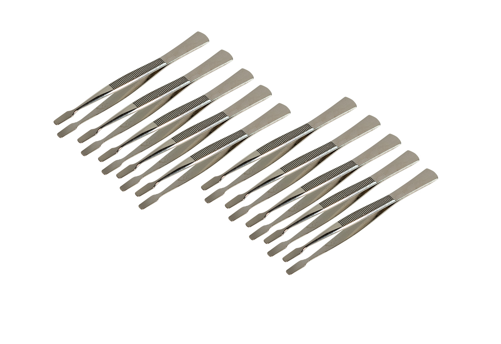 Premium Briefmarken-Pinzette aus Metall - 10er Pack