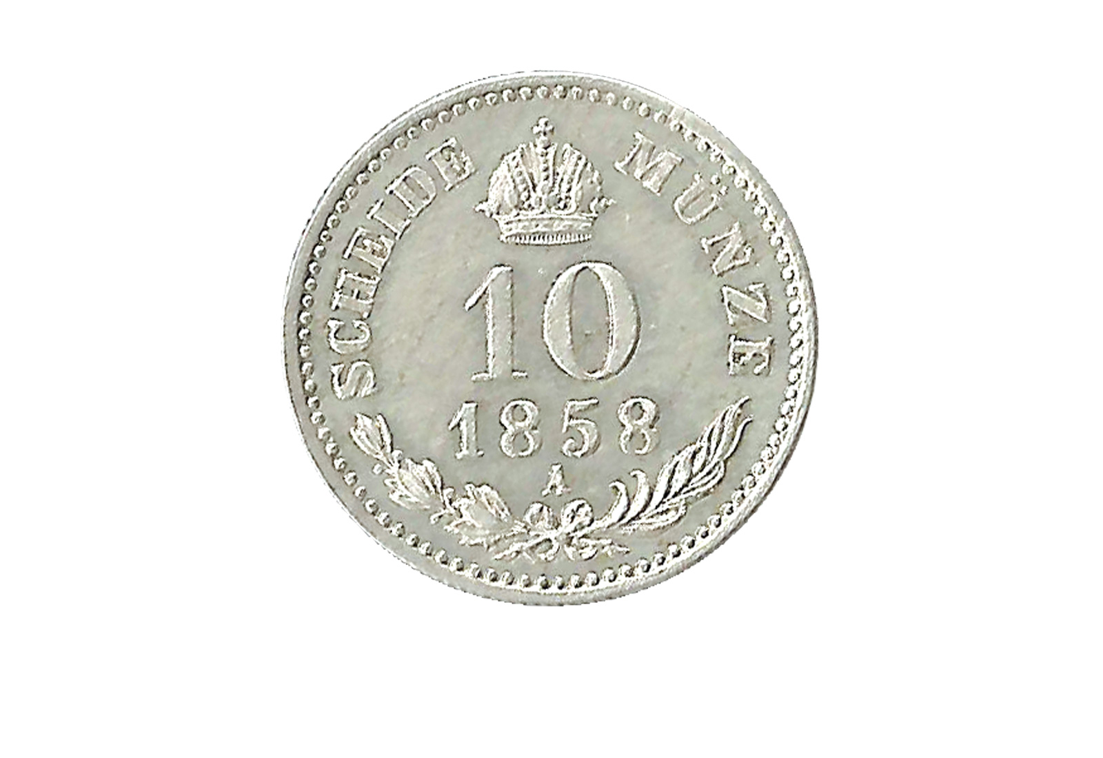 10 Kreuzer 1858-1865 Österreich Kaiserreich Franz Joseph I.