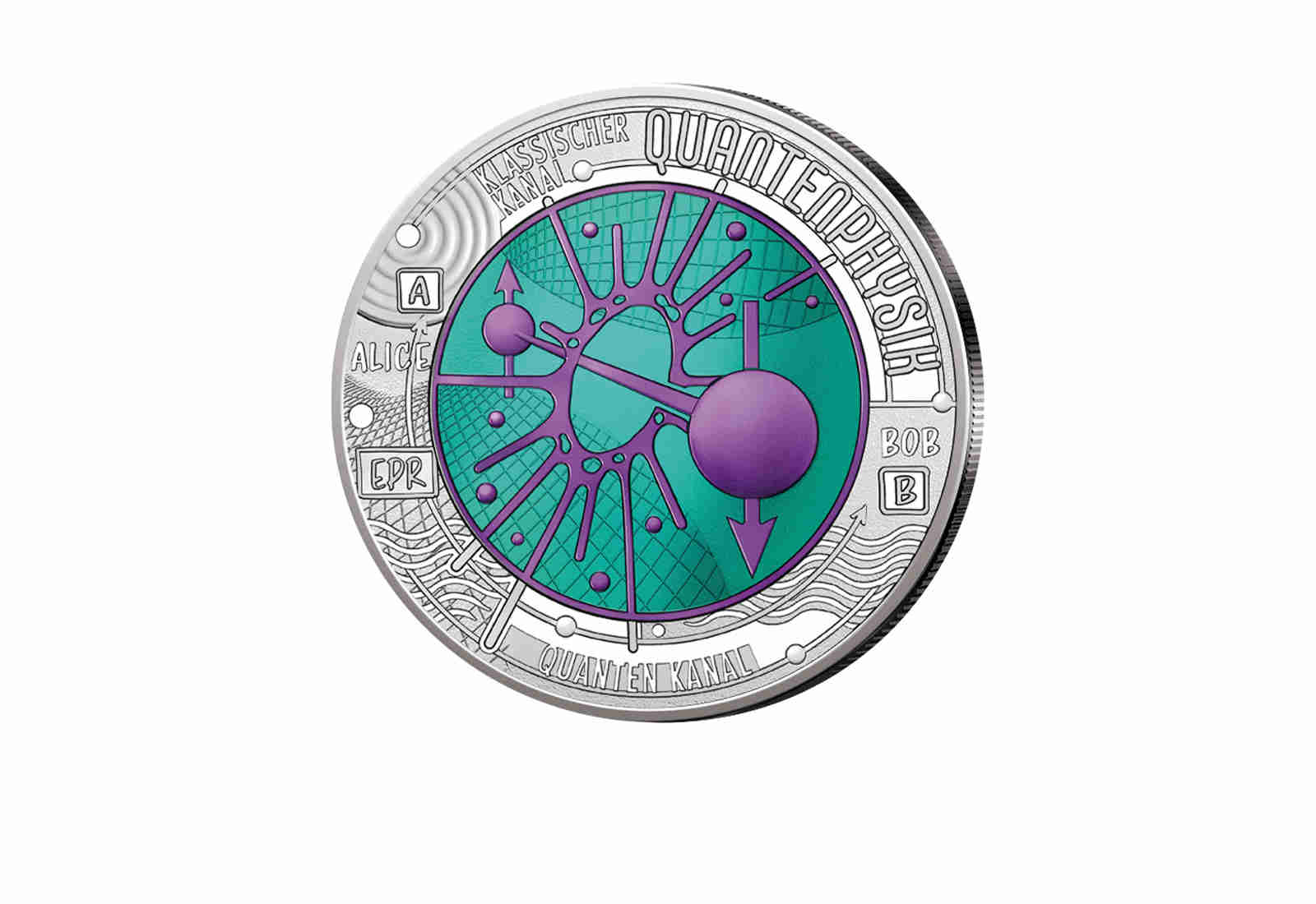 25 Euro Silber-Niob-Münzen 2026 Österreich "Quantenphysik" hgh 