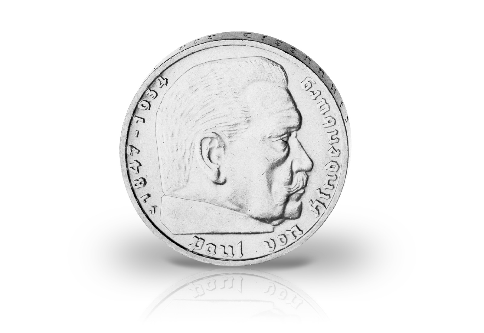 2 Reichsmark 1936 Drittes Reich Hindenburg 4er Set Jaeger-Nr. 366