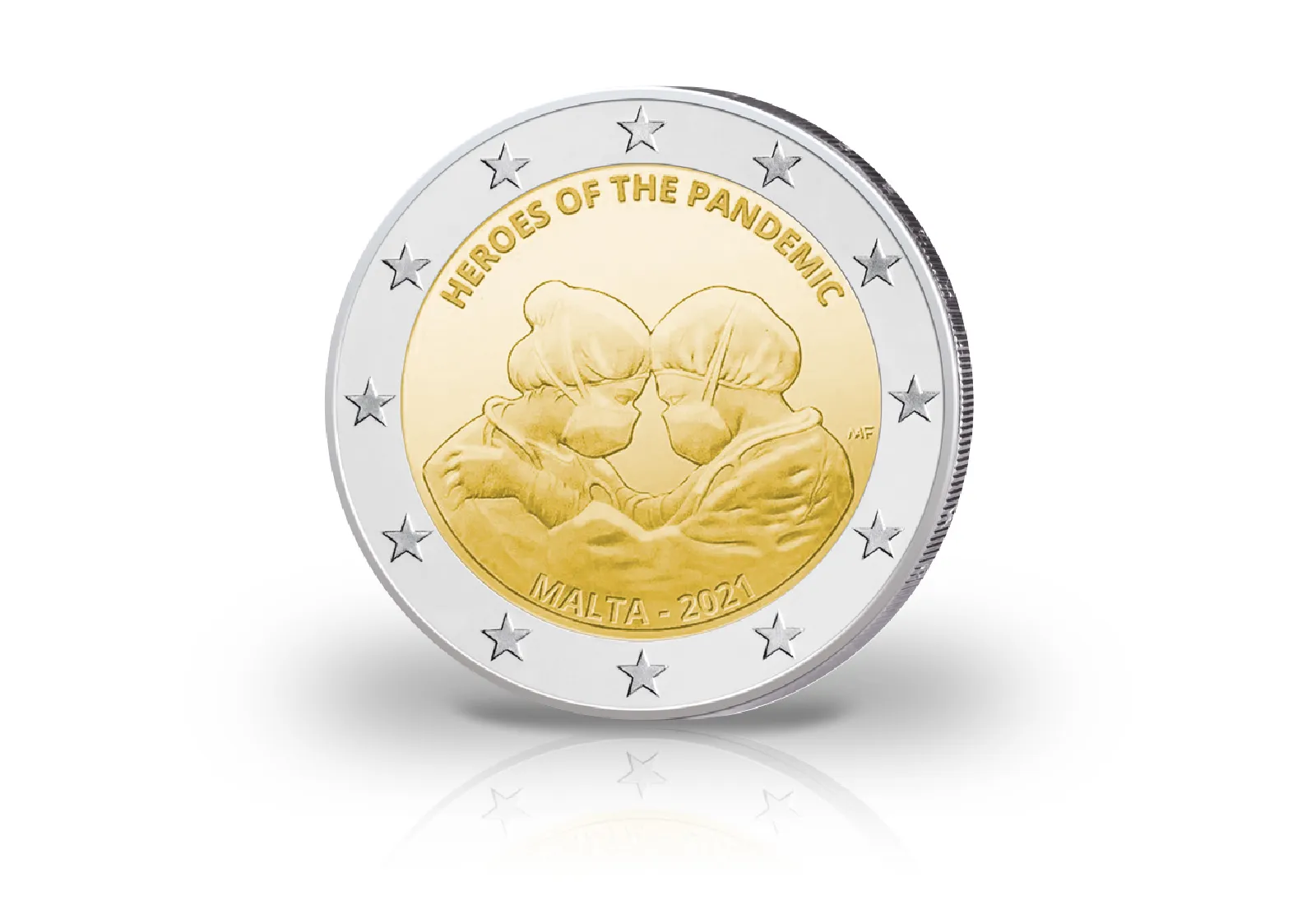 2 Euro 2021 Malta Helden der Pandemie