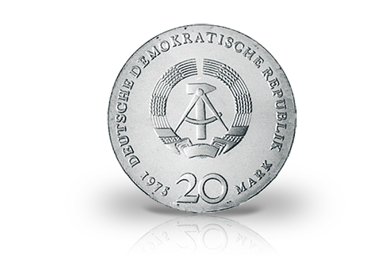 20 Mark 1975 DDR Motivprobe 225. Todestag Johann Sebastian Bach