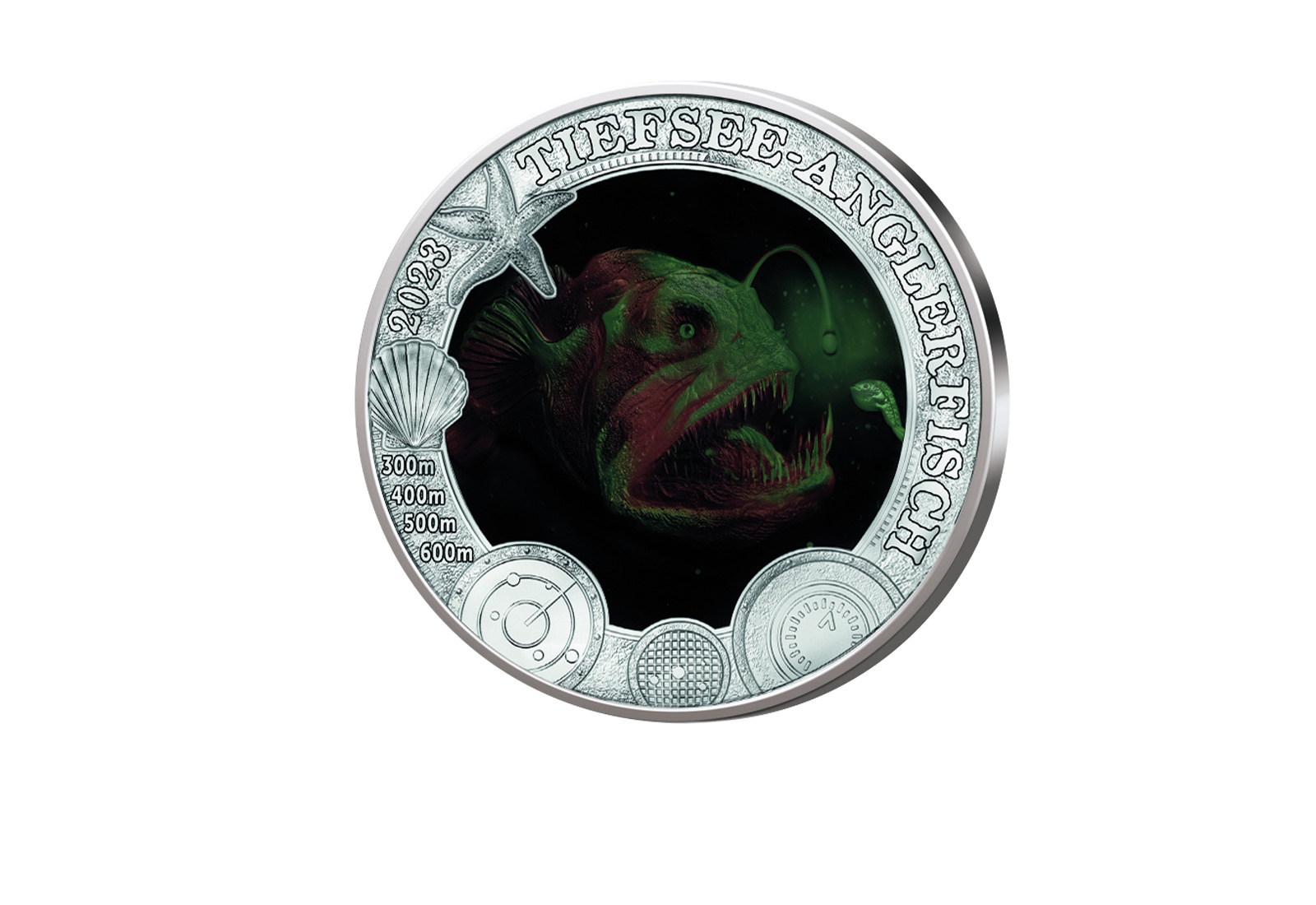 3 Euro Österreich 2023 Tiefsee-Anglerfisch bfr.
