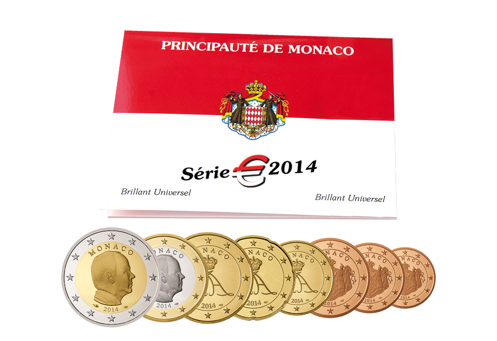 Kursmünzensatz 2014 Monaco st im Blister