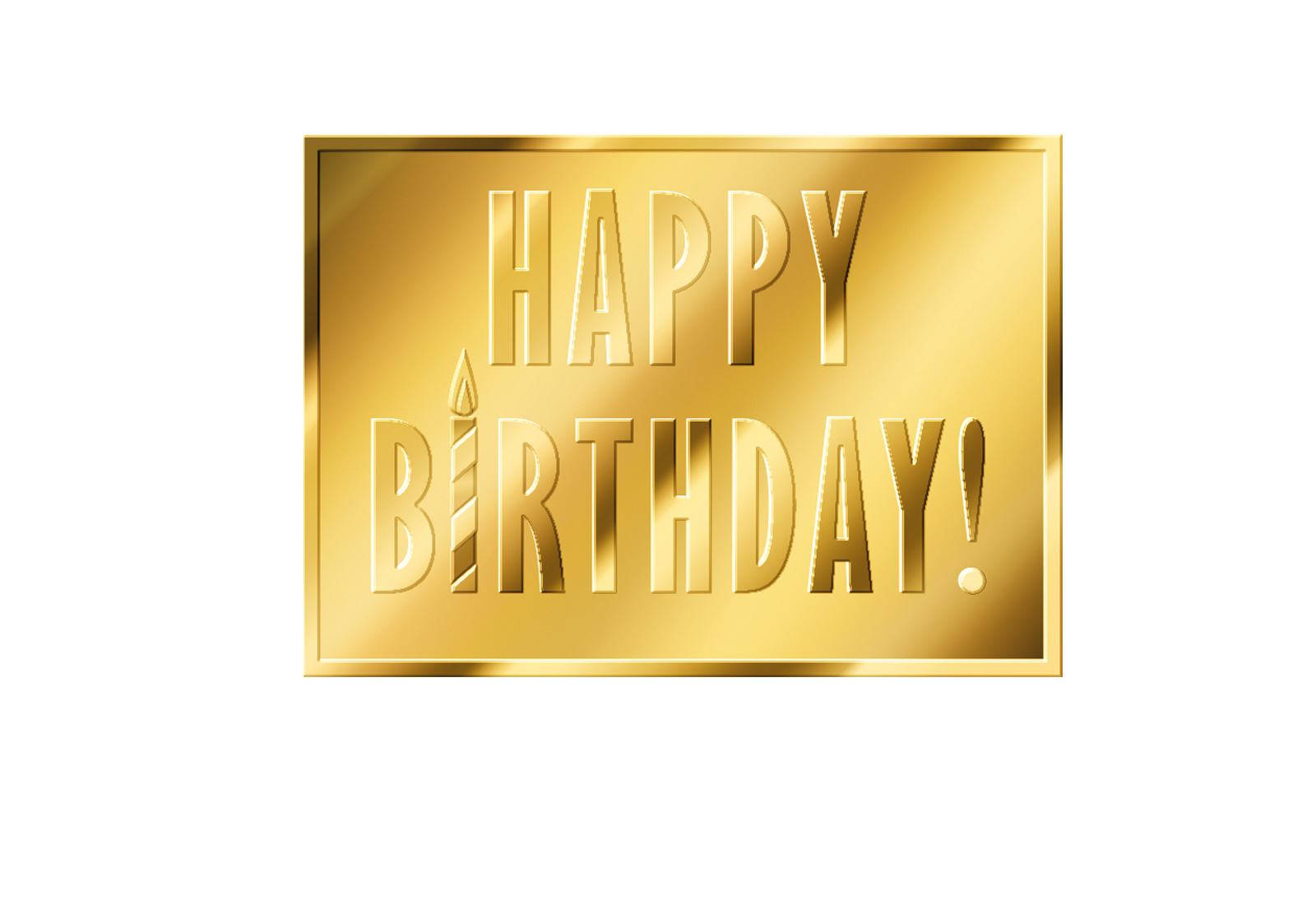 Goldmünze Motiv "Happy Birthday" 999/1000 Gold Geschenk