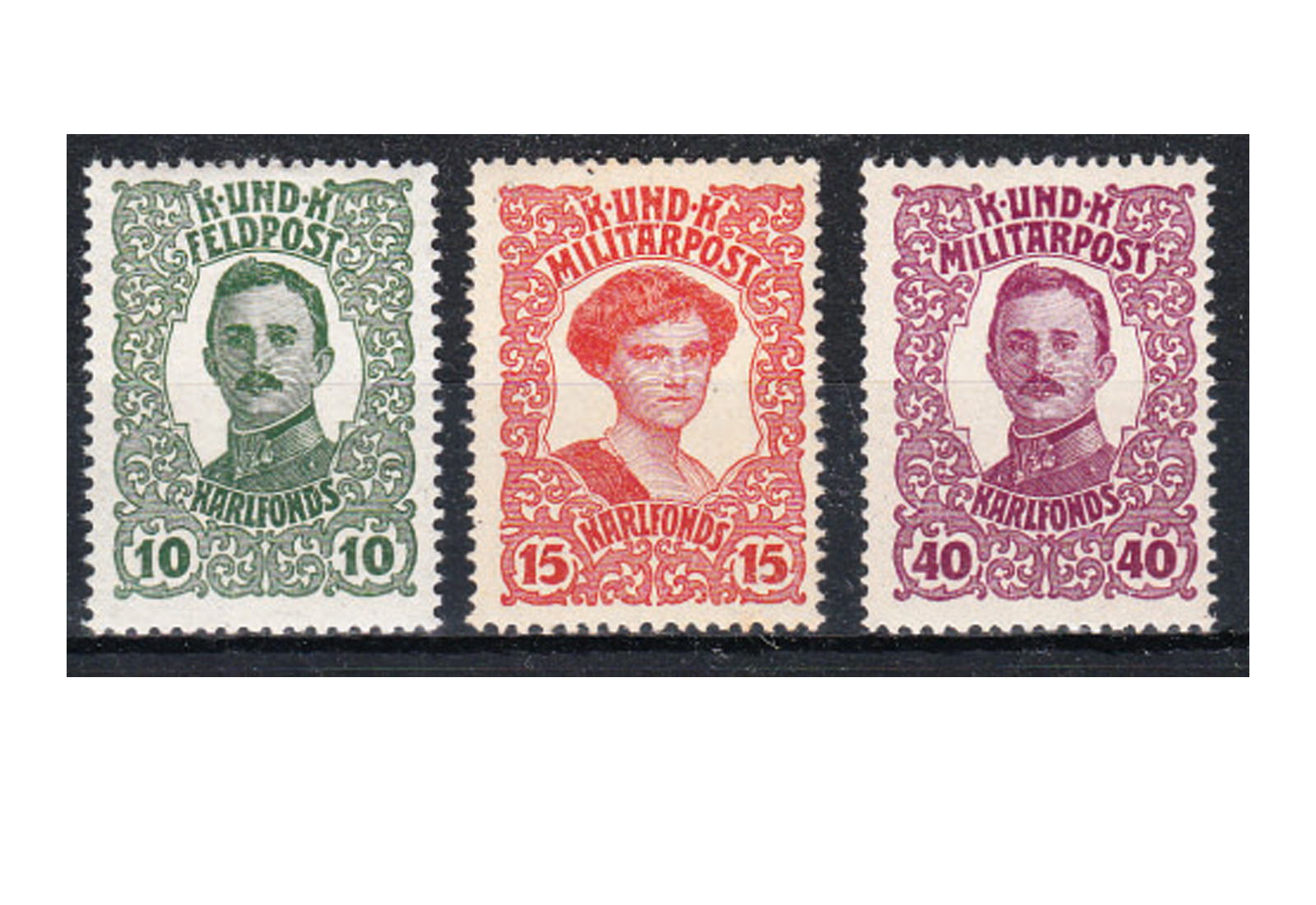 Bosnien-Herzegowina Kaiserfürsorge Mi.Nr. 144-146 gest.