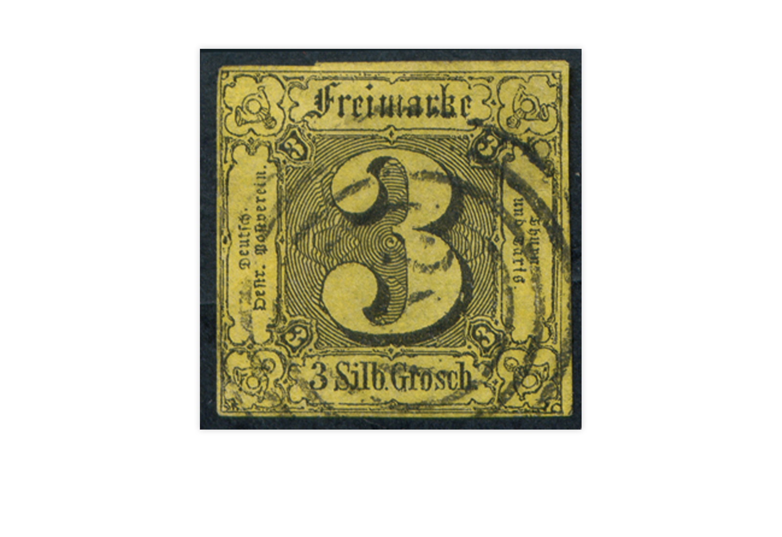 Briefmarke Altdeutschland Thurn und Taxis Freimarke 1852 Michel-Nr. 6 gestempelt