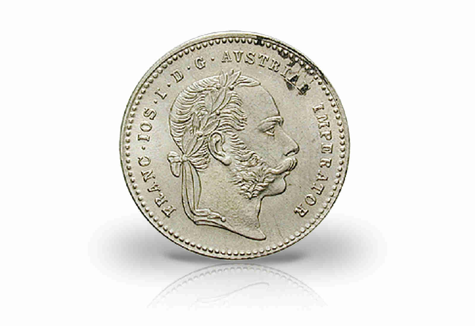 Kaiserreich Österreich 20 Kreuzer Silbermünze 1868-1872 Franz Joseph I. ss/vz