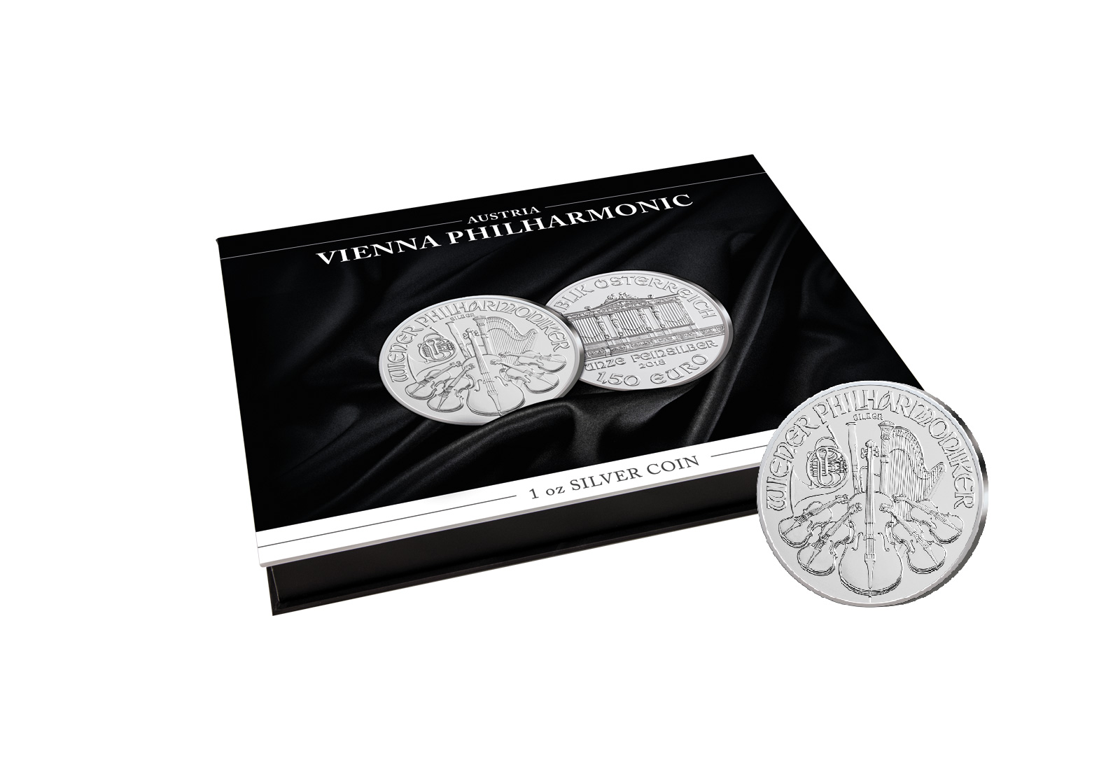 Münzkassette für 1 oz Silber "Wiener Philharmoniker"