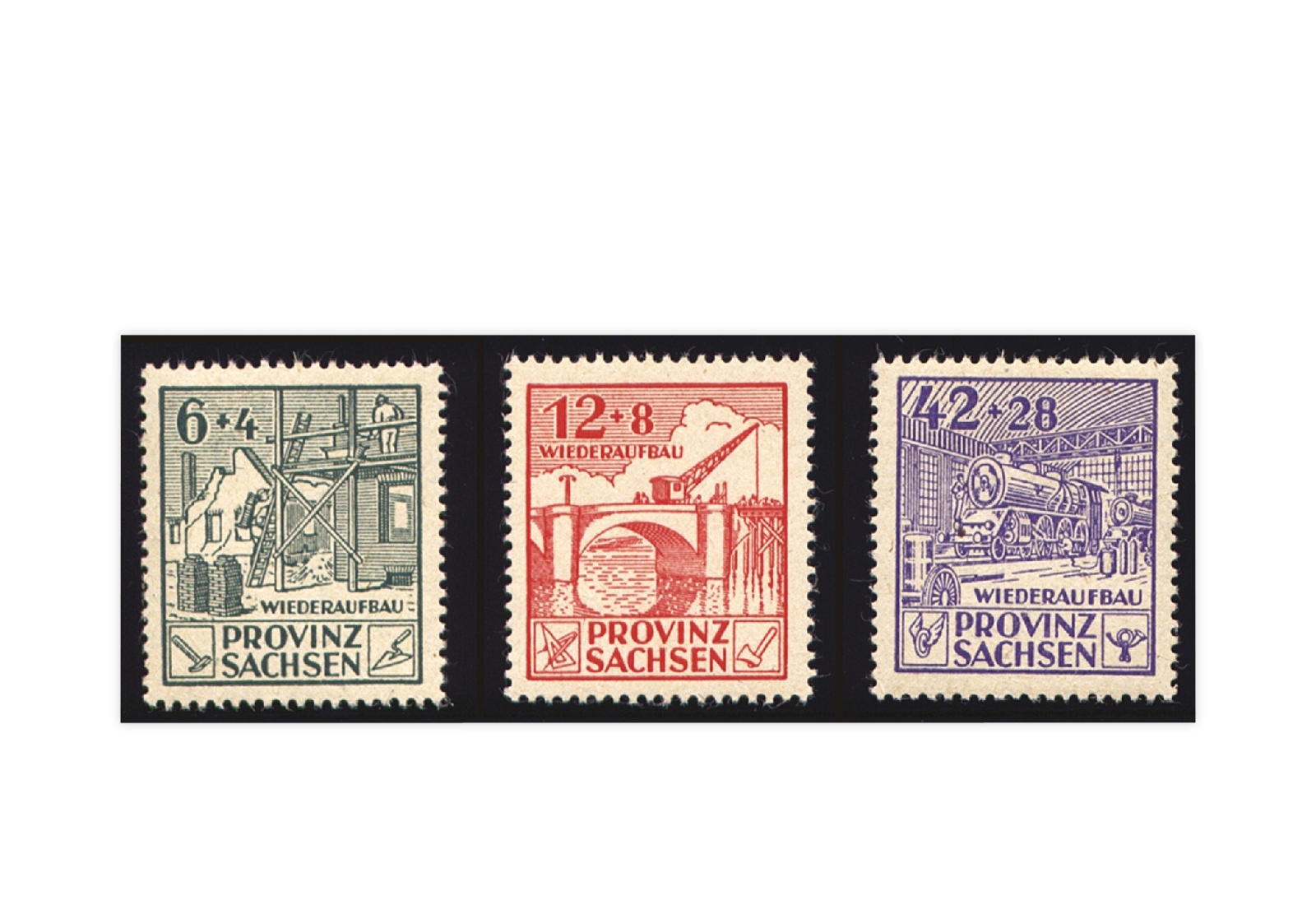 SBZ Mi.Nr. 87A/89A gestempelt