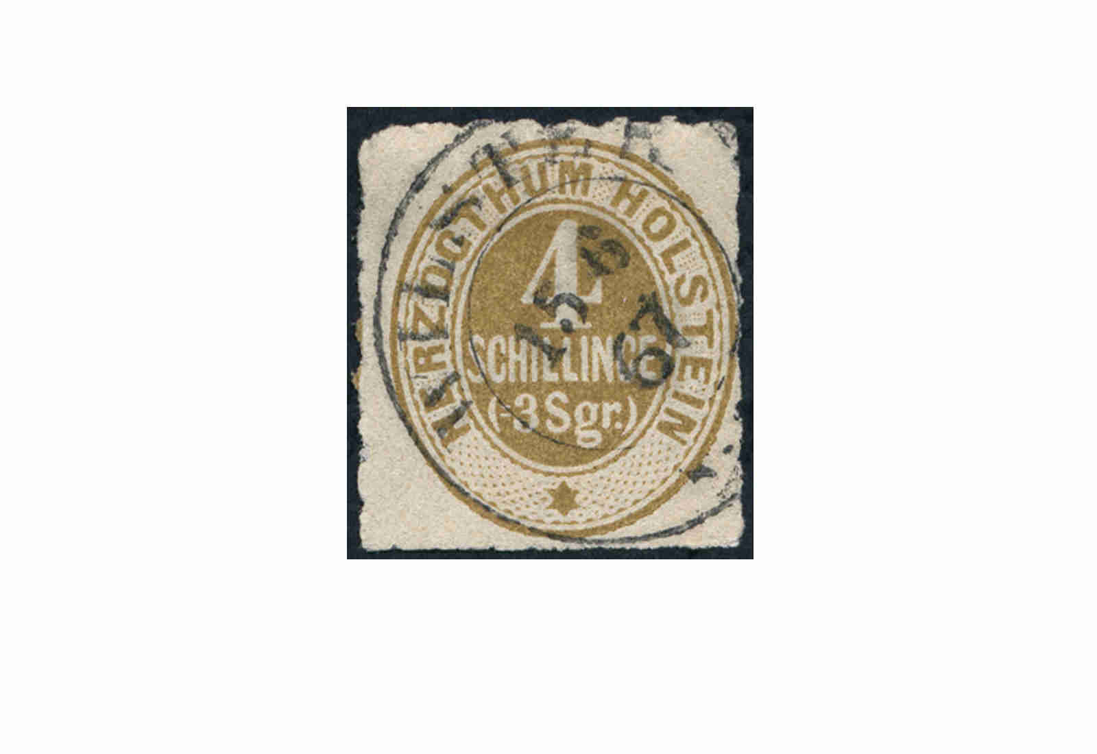 Briefmarke Altdeutschland Schleswig-Holstein Freimarke 1865-1866 Michel-Nr. 25 gestempelt